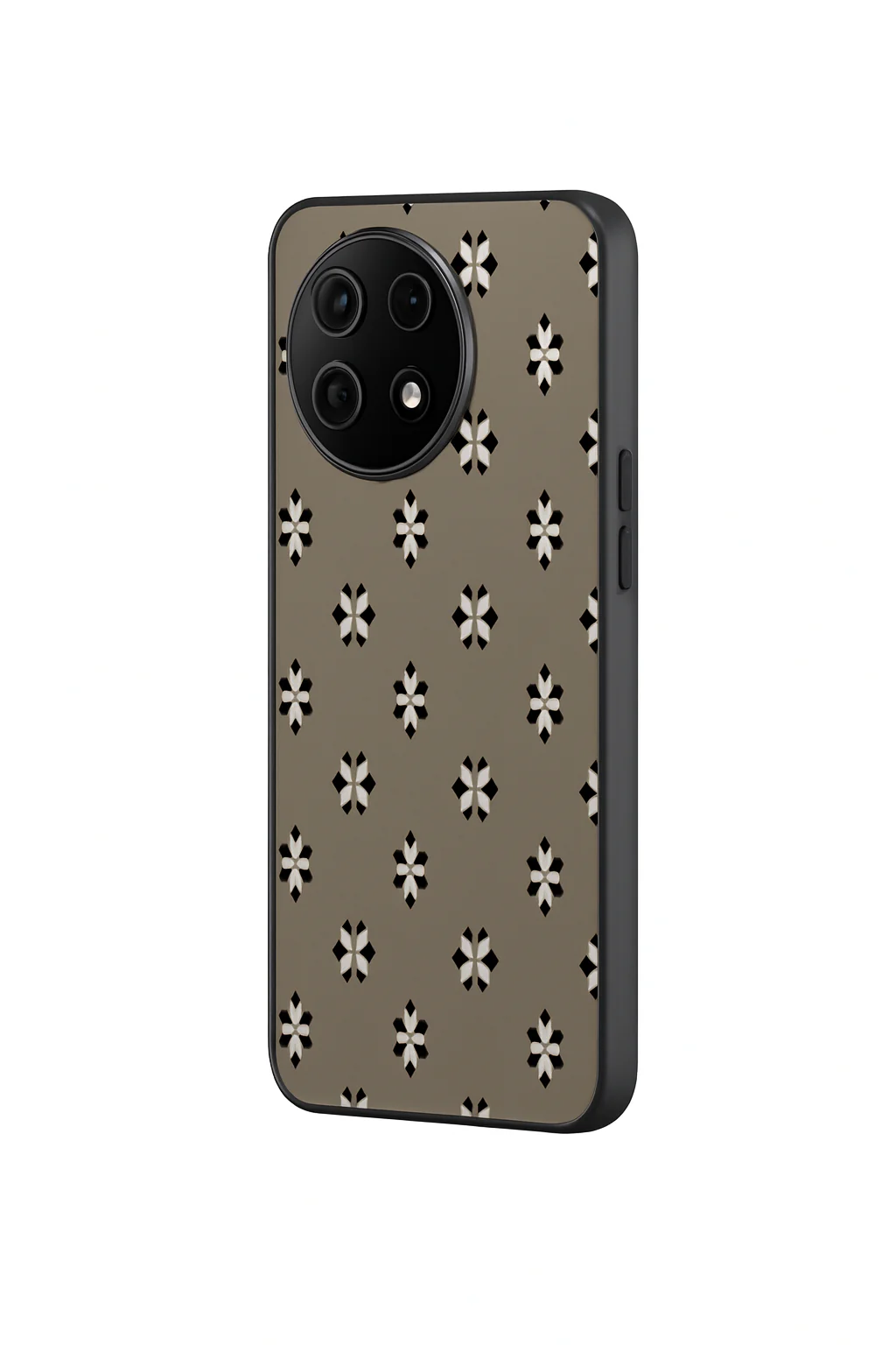 Aesthetic Floral Grid Premium Glass Back Cover For One Plus 13, 12, 11, 10, Nord Series - Image 3
