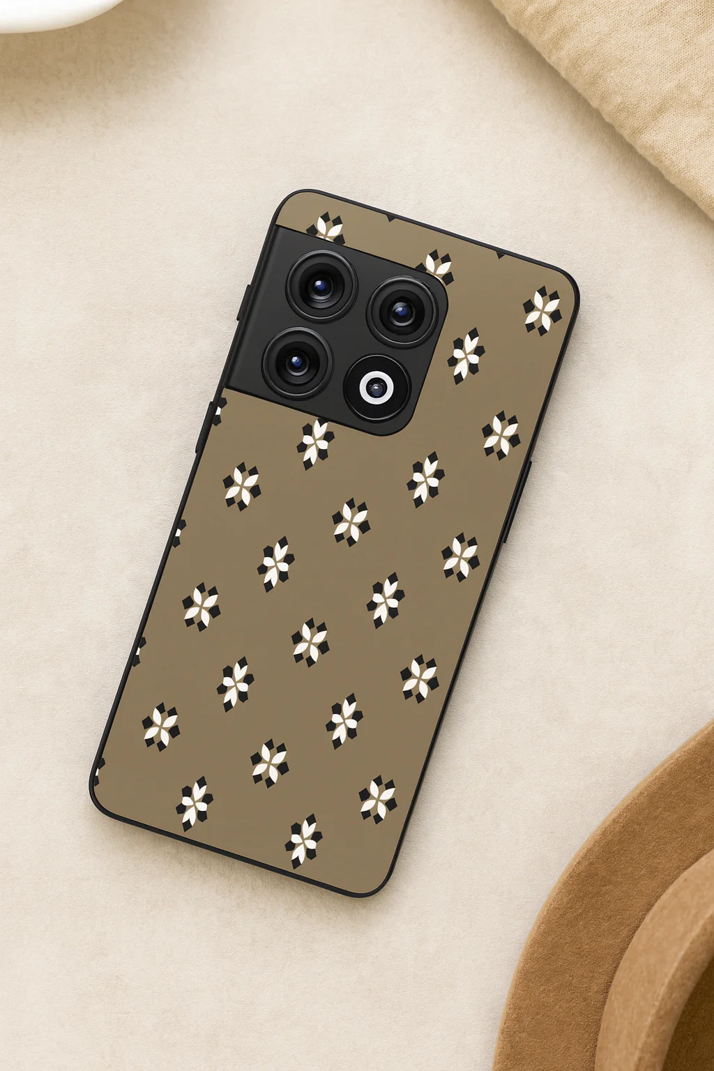 Aesthetic Floral Grid Premium Glass Back Cover For One Plus 13, 12, 11, 10, Nord Series - Image 5