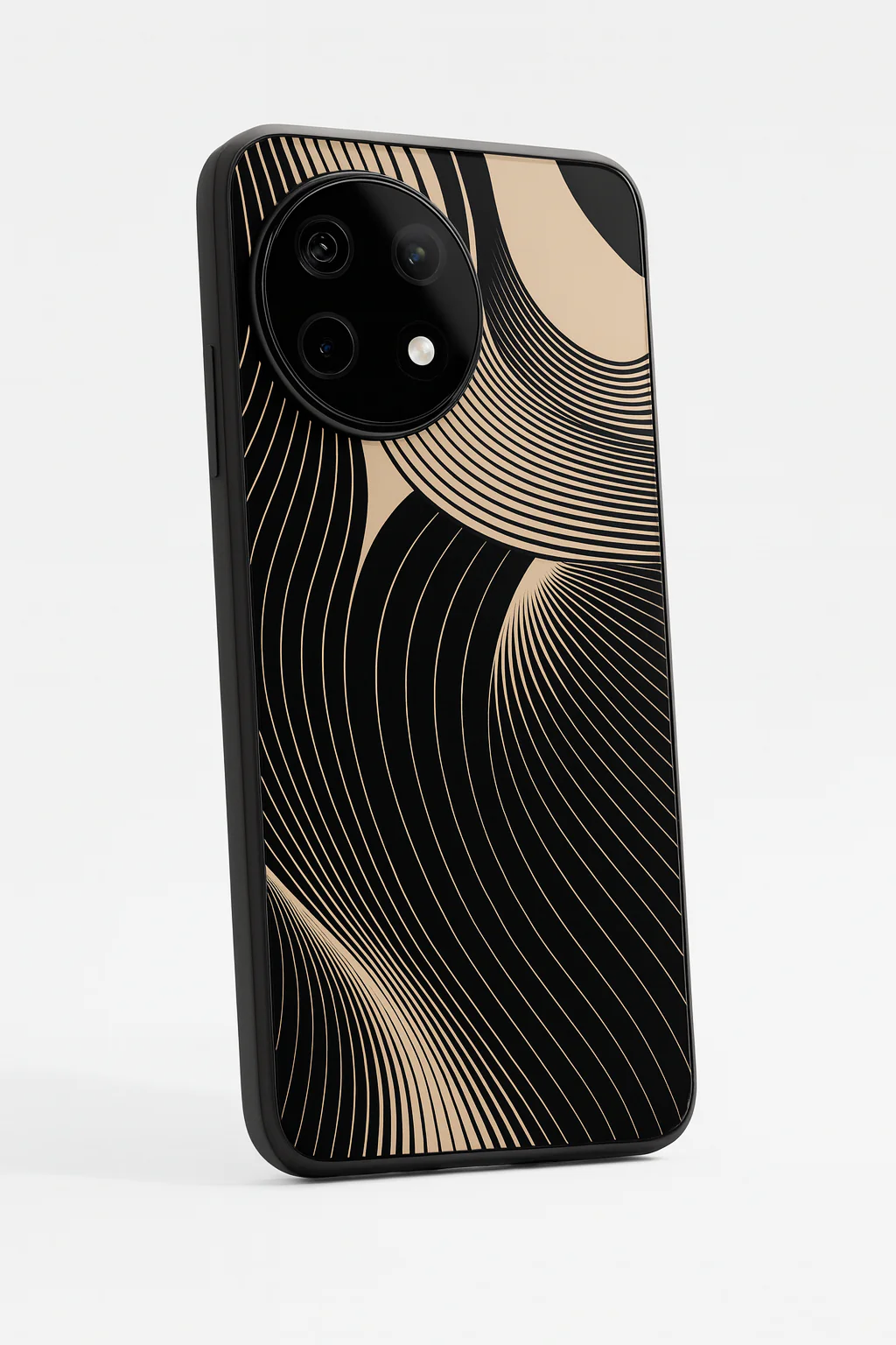 Aesthetic Swirls Premium Glass Back Cover For One Plus 13, 12, 11, 10, Nord Series - Image 3