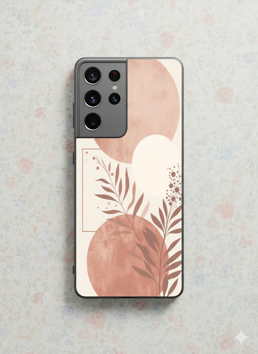 Blush Harmon Premium Glass Back Cover For Galaxy S, A, M & F Series - Image 7