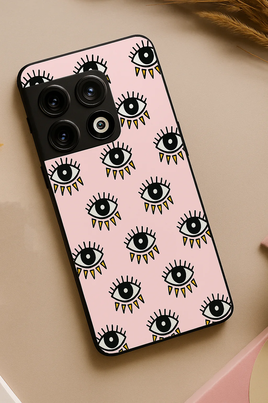 Boho Evil Eye Premium Glass Back Cover For One Plus 13, 12, 11, 10, Nord Series - Image 4