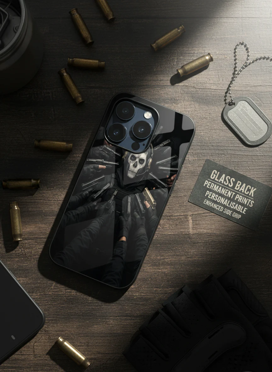 Bullet Crown Premium Glass Back Cover For iPhone 11-17 Models - Image 3