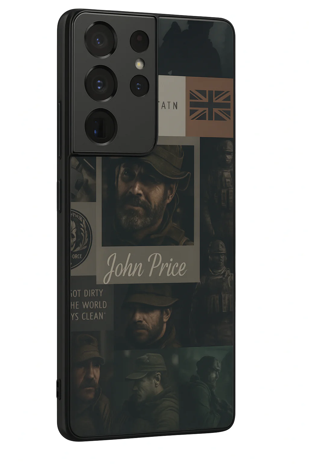 Captain's Creed Premium Glass Back Cover For Galaxy S, A, M & F Series - Image 3