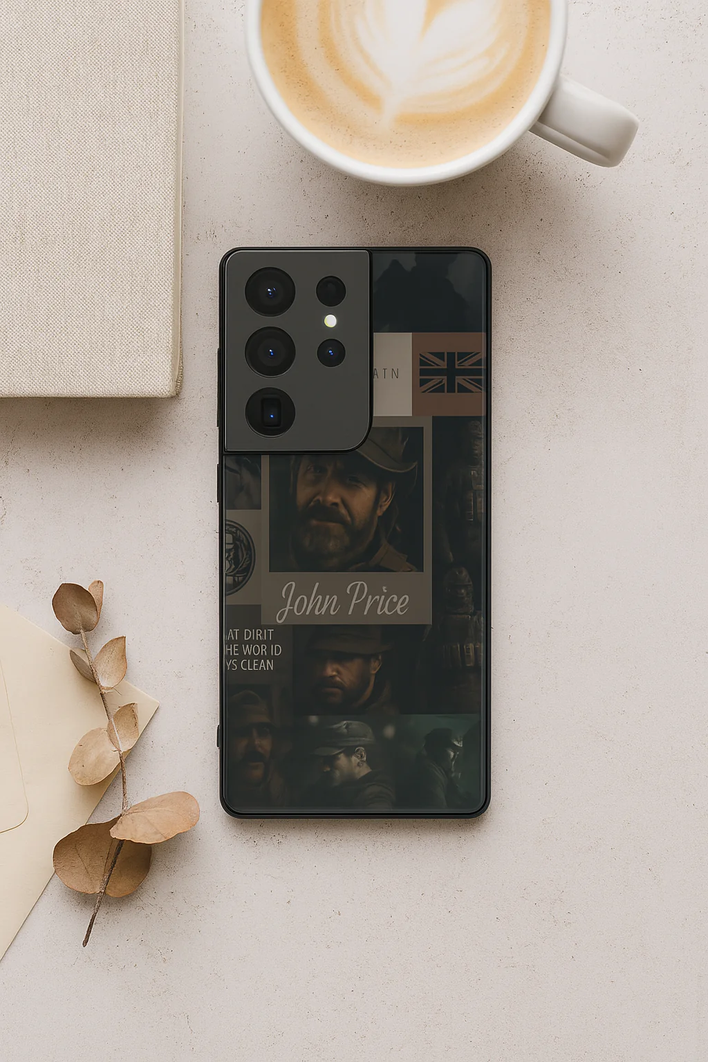 Captain's Creed Premium Glass Back Cover For Galaxy S, A, M & F Series - Image 4