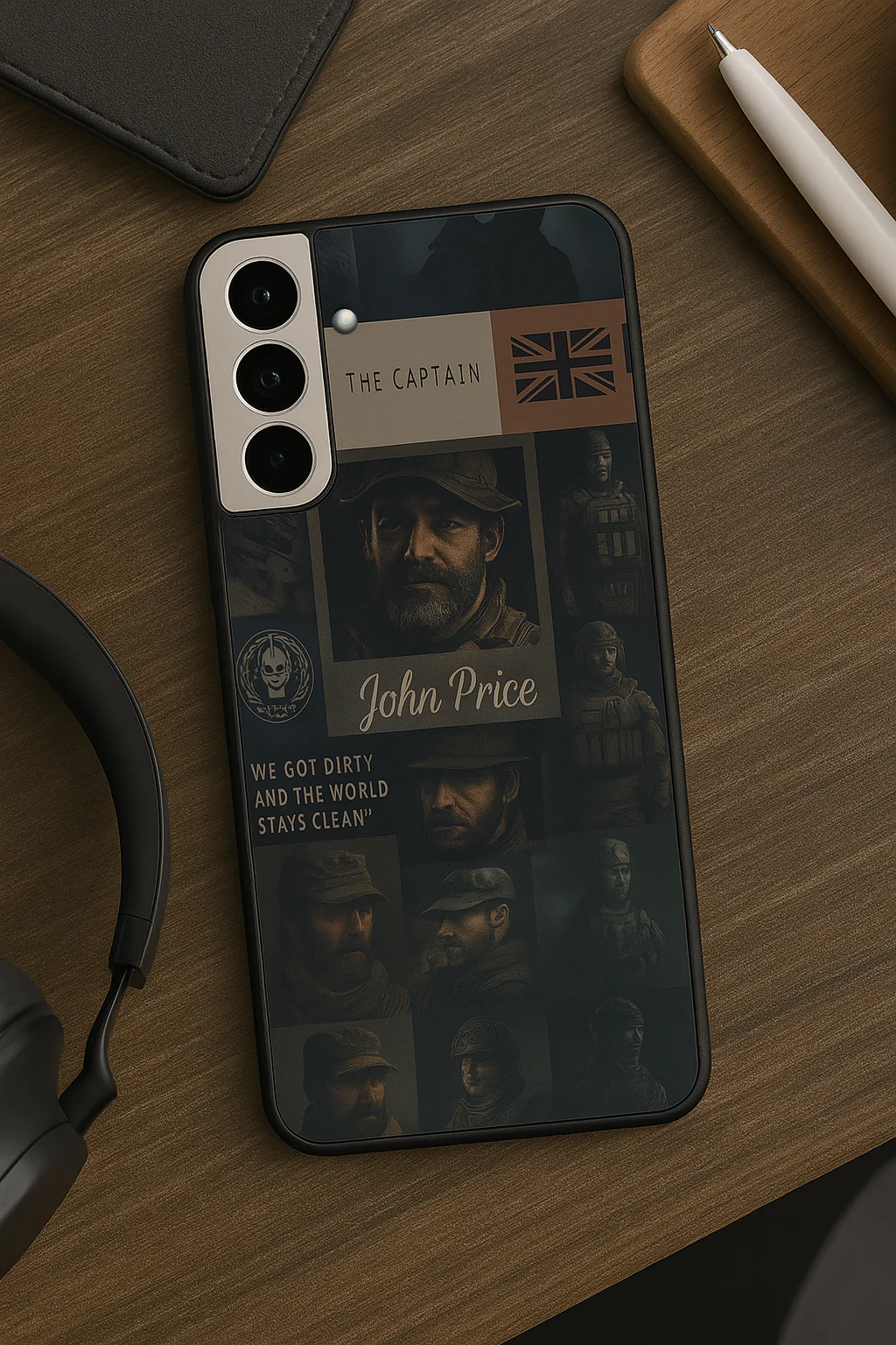 Captain's Creed Premium Glass Back Cover For Galaxy S, A, M & F Series - Image 5