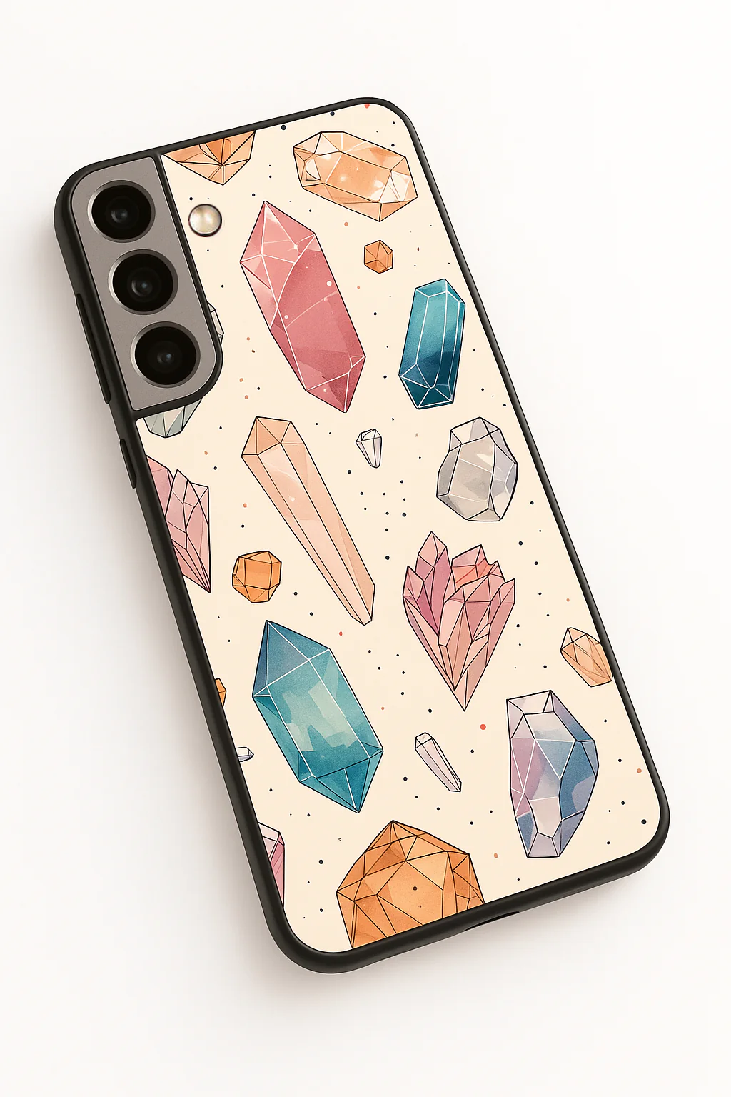 Crystal Bloom Premium Glass Back Cover For Galaxy S, A, M & F Series - Image 6