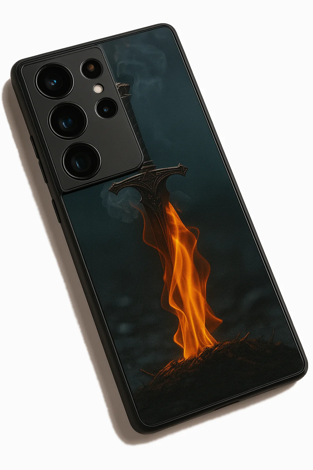 Flameborne Premium Glass Back Cover For Galaxy S, A, M & F Series - Image 3