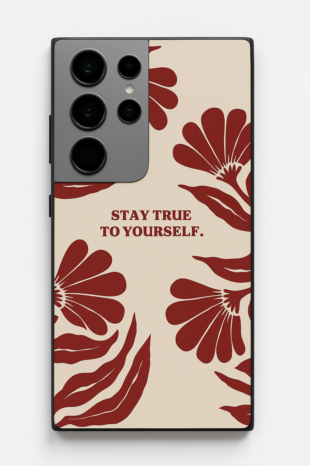 Floral Truth Premium Glass Back Cover For Galaxy S, A, M & F Series - Image 3