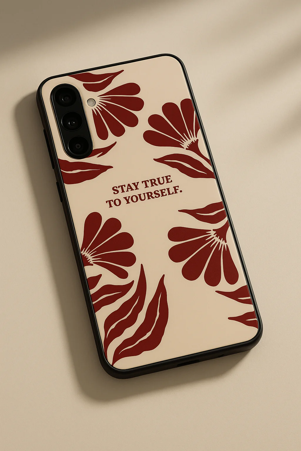 Floral Truth Premium Glass Back Cover For Galaxy S, A, M & F Series - Image 5