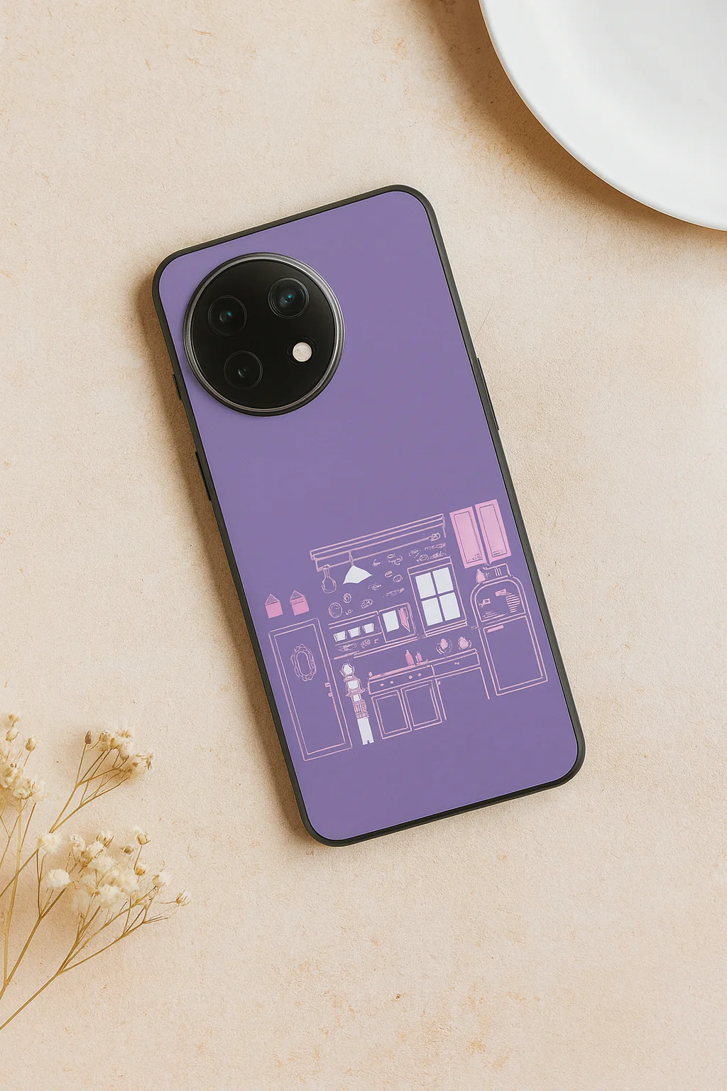 FRIENDS Coffee & Couch Premium Glass Back Cover For One Plus 13, 12, 11, 10, Nord Series - Image 4