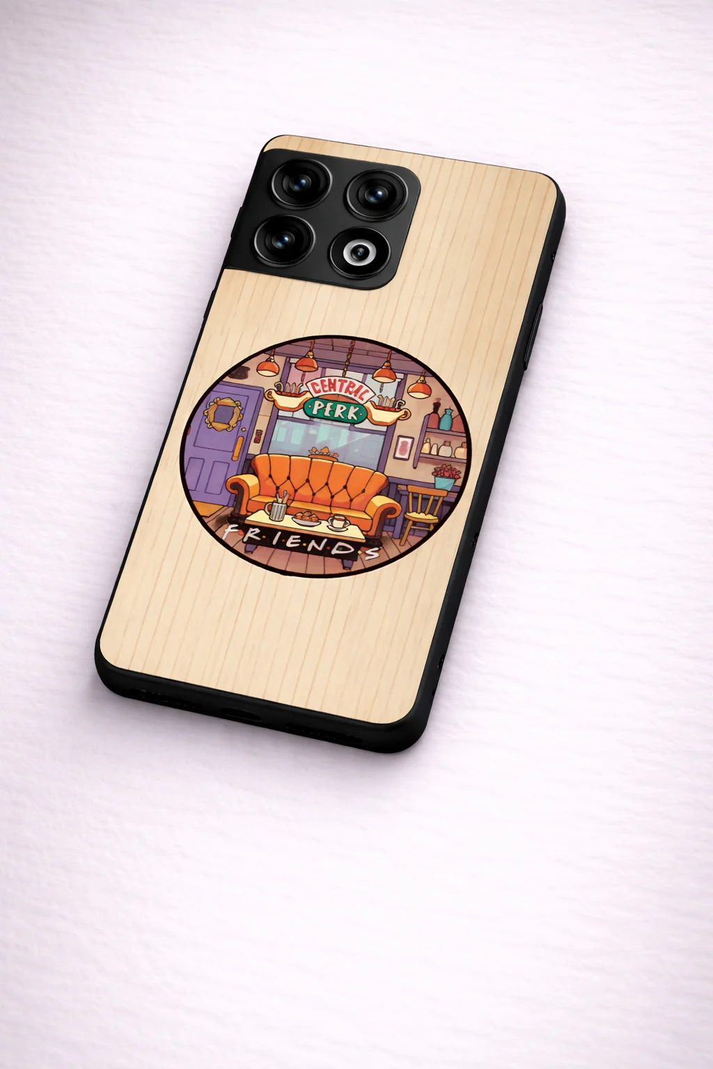 FRIENDS Coffee & Couch Premium Glass Back Cover For One Plus 13, 12, 11, 10, Nord Series - Image 4