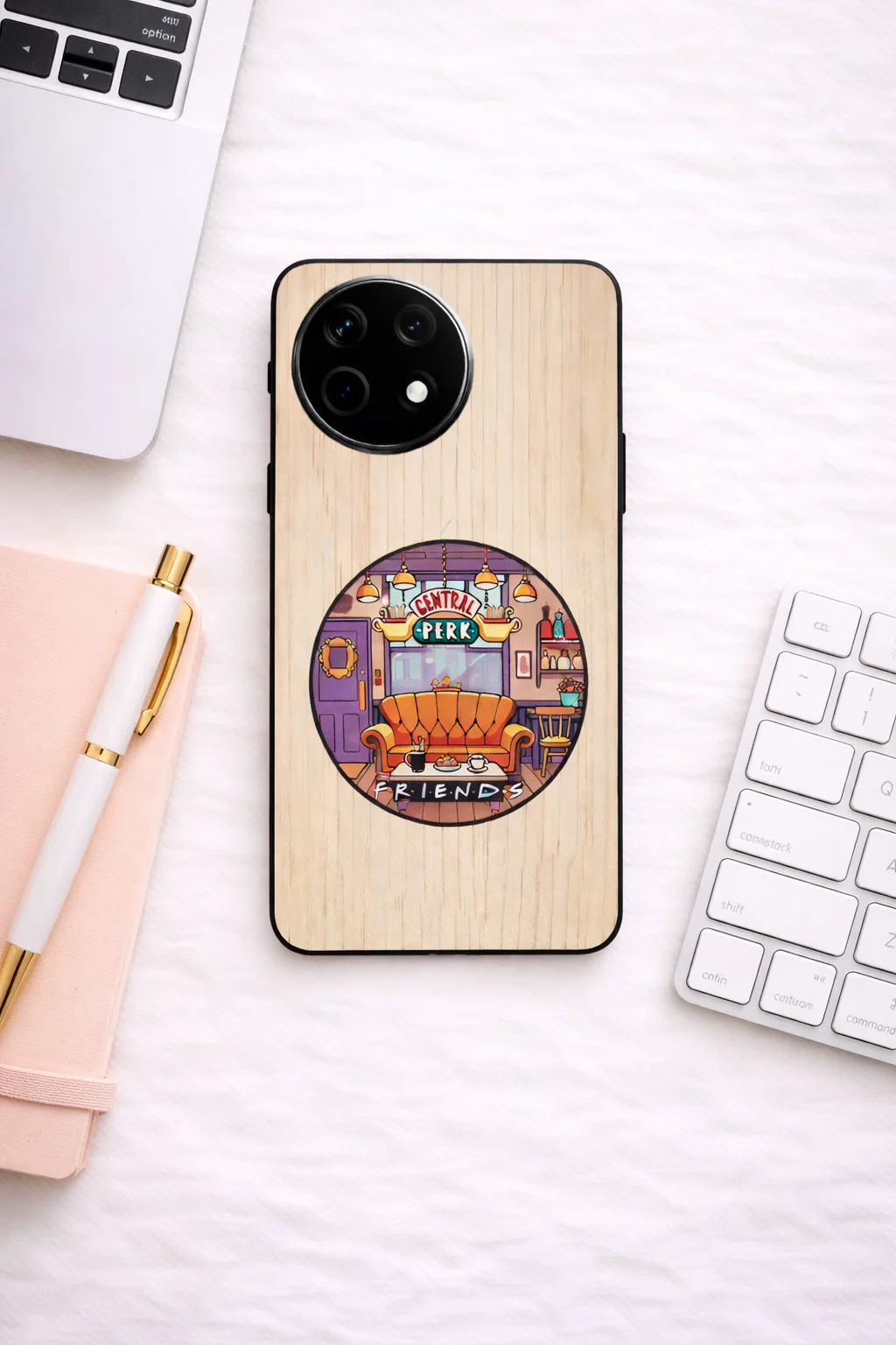 FRIENDS Coffee & Couch Premium Glass Back Cover For One Plus 13, 12, 11, 10, Nord Series - Image 5