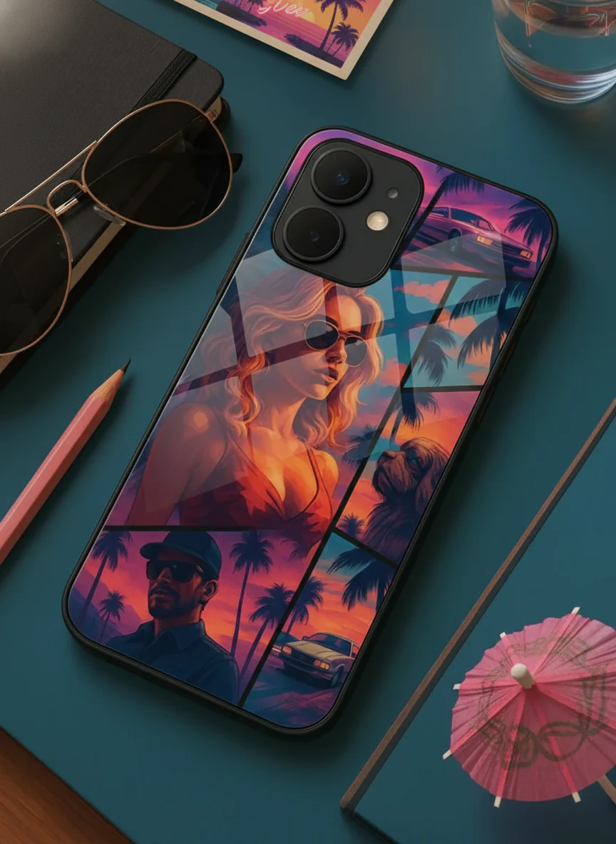 GTA Loading  Premium Glass Back Cover For iPhone 11-17 Models - Image 4