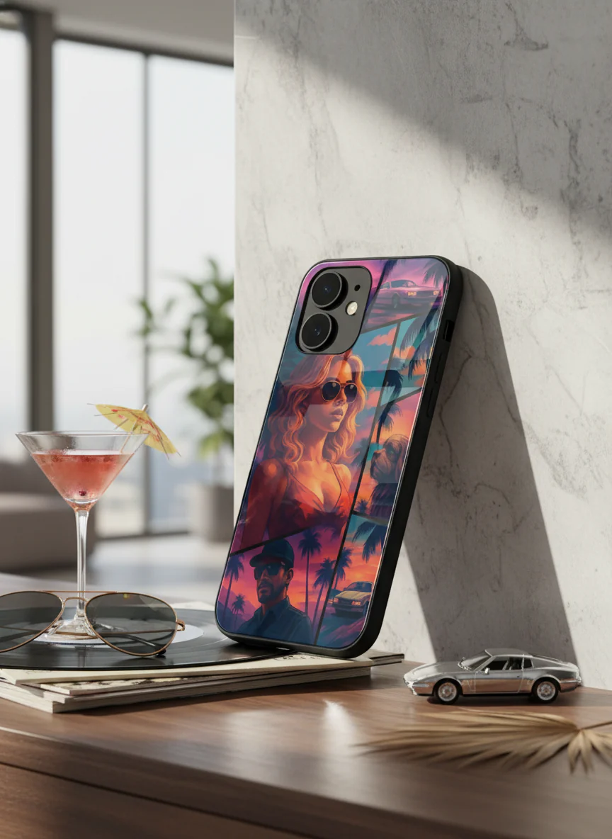 GTA Loading  Premium Glass Back Cover For iPhone 11-17 Models - Image 6