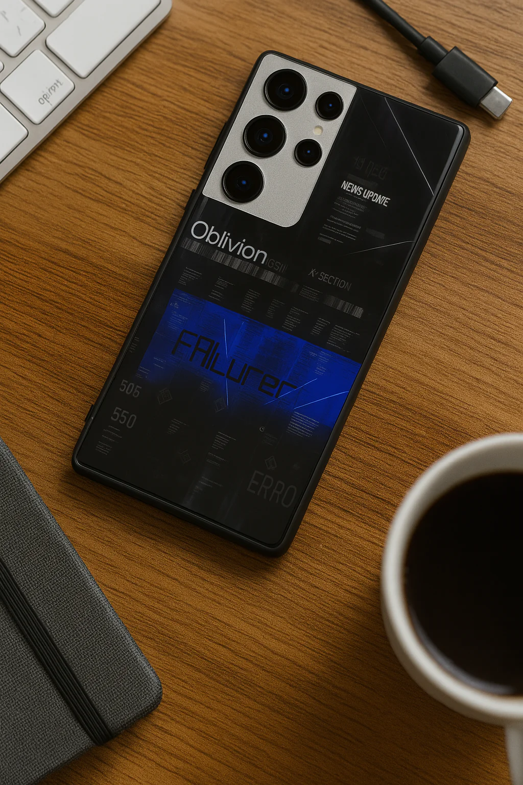 Hacker Premium Glass Back Cover For Galaxy S, A, M & F Series - Image 4