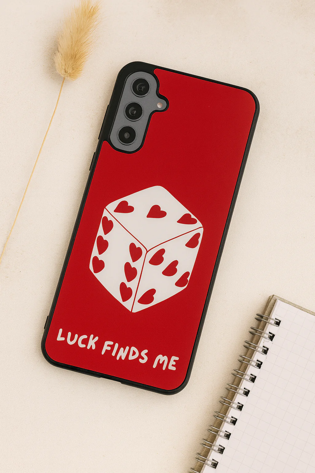 Hearts & Dice Premium Glass Back Cover For Galaxy S, A, M & F Series - Image 4