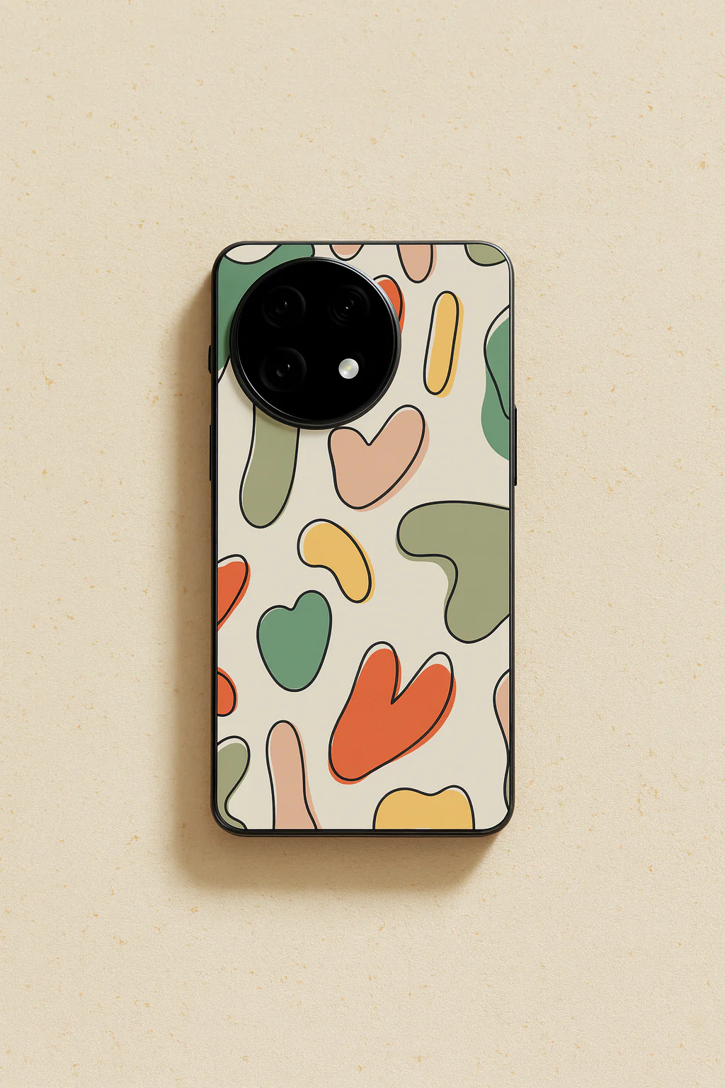 Heartsy Abstract Aesthetics Premium Glass Back Cover For One Plus 13, 12, 11, 10, Nord Series - Image 5