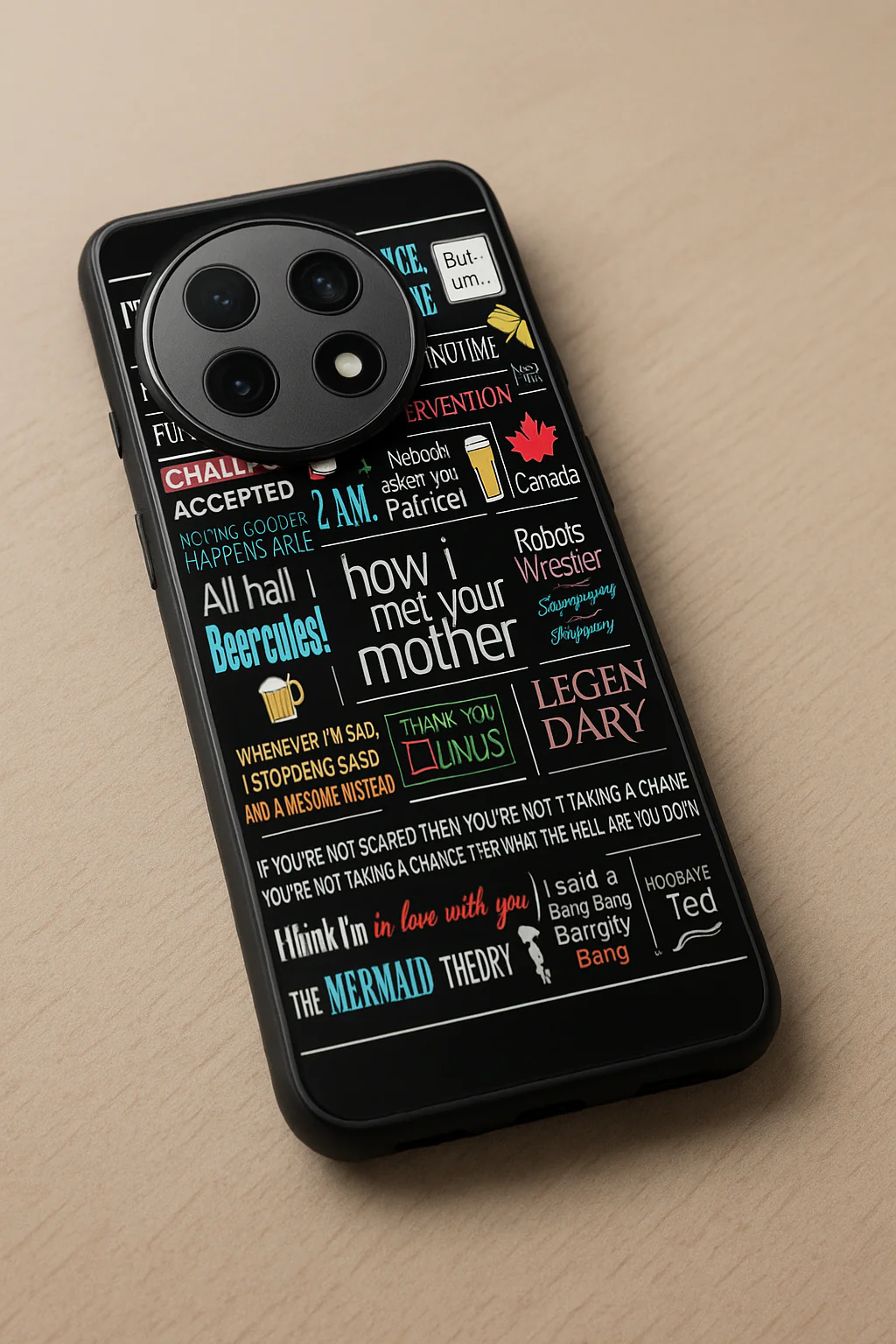 HIMYM Ted's Story Premium Glass Back Cover For One Plus 13, 12, 11, 10, Nord Series - Image 10