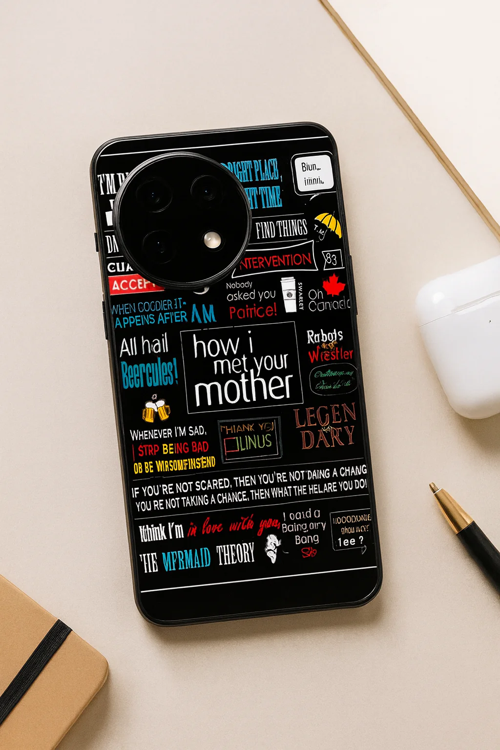 HIMYM Ted's Story Premium Glass Back Cover For One Plus 13, 12, 11, 10, Nord Series - Image 4