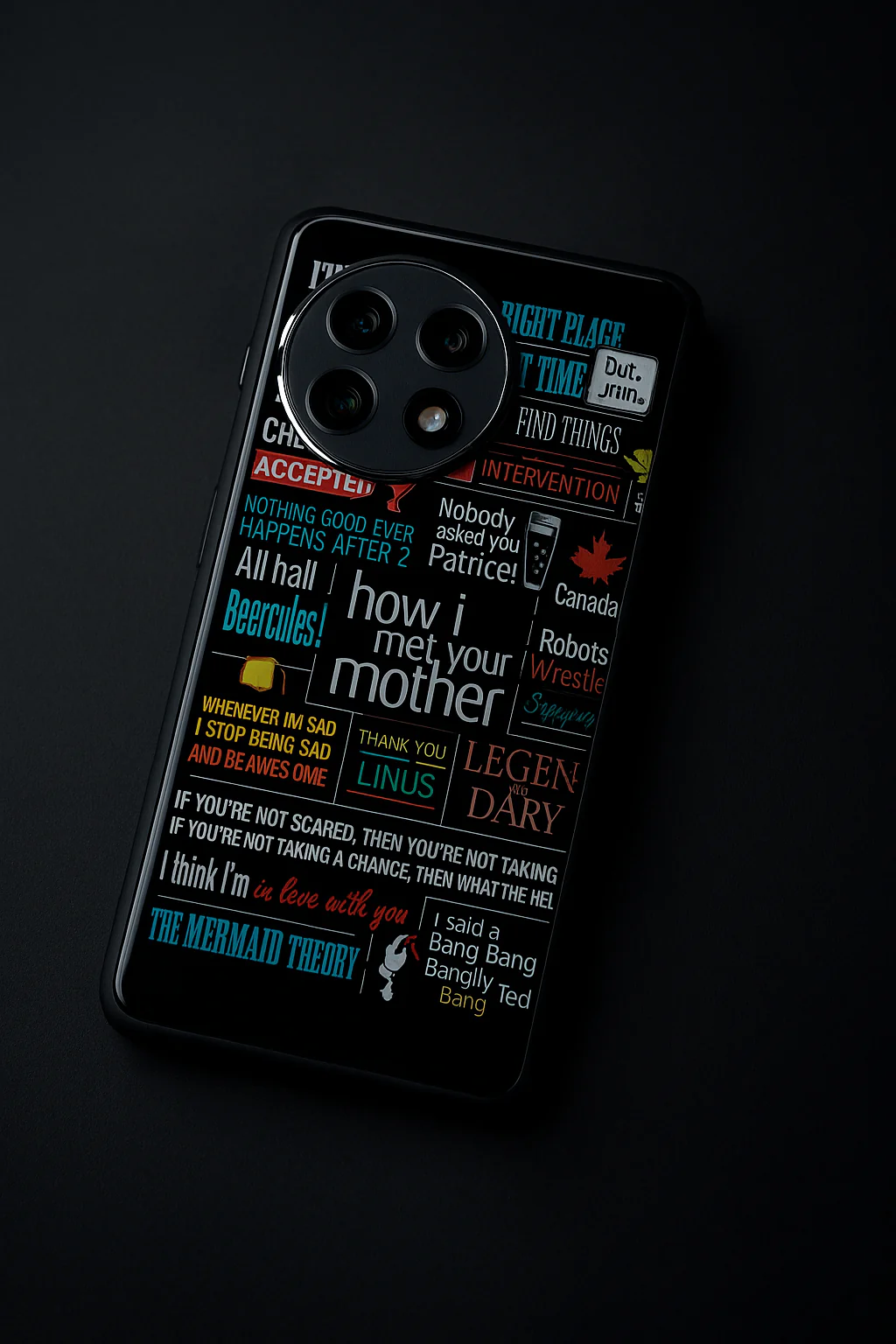 HIMYM Ted's Story Premium Glass Back Cover For One Plus 13, 12, 11, 10, Nord Series - Image 7