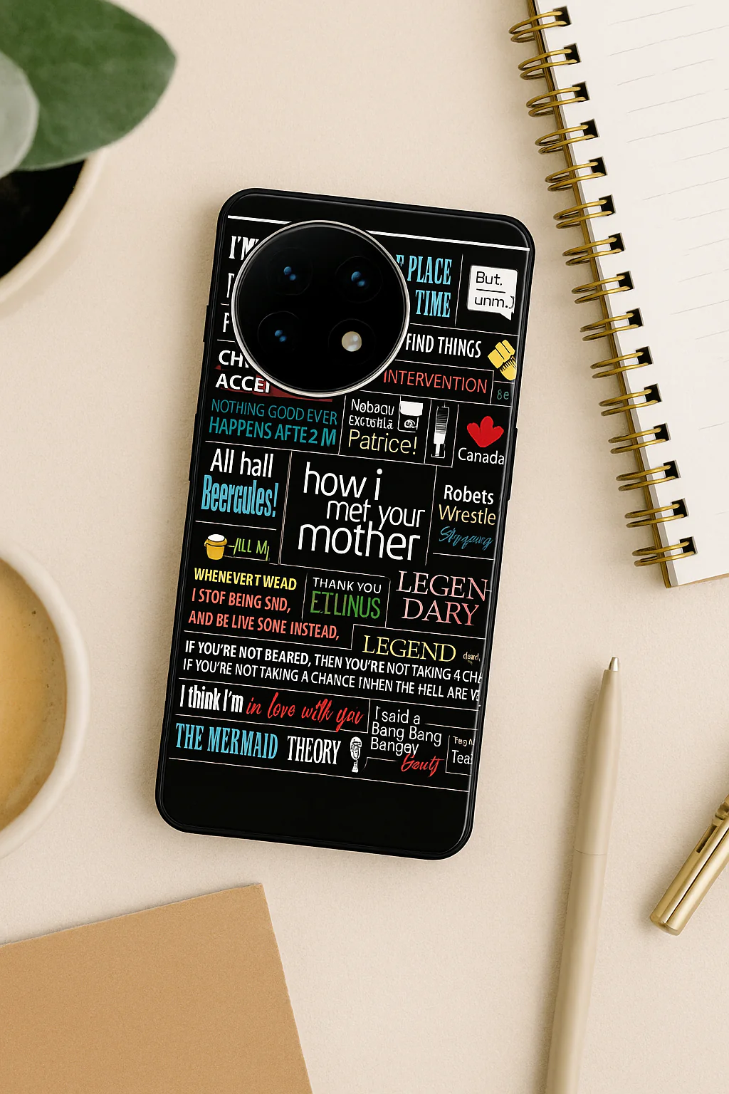 HIMYM Ted's Story Premium Glass Back Cover For One Plus 13, 12, 11, 10, Nord Series - Image 8