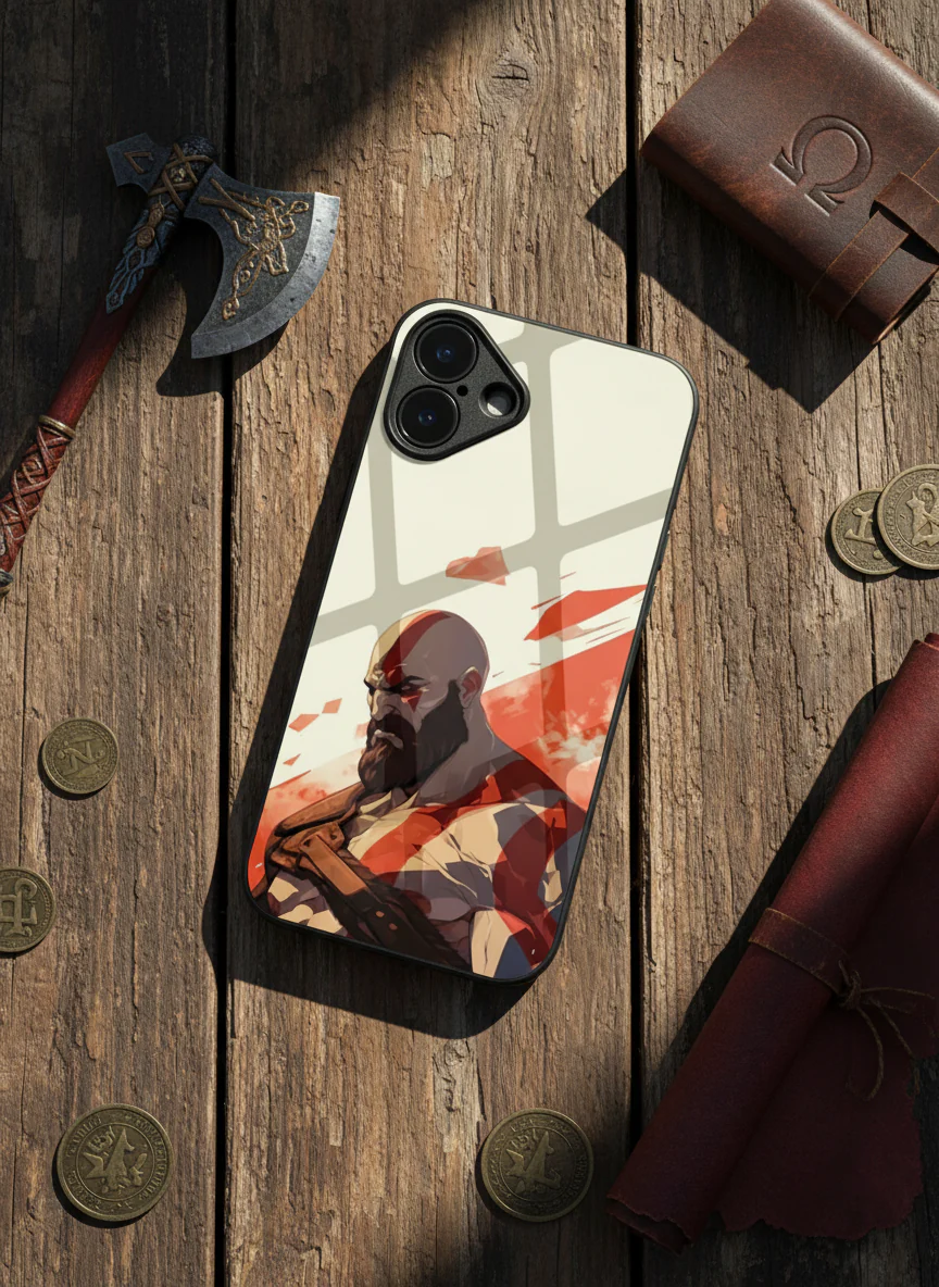 I am Kratos Premium Glass Back Cover For iPhone 11-17 Models - Image 10