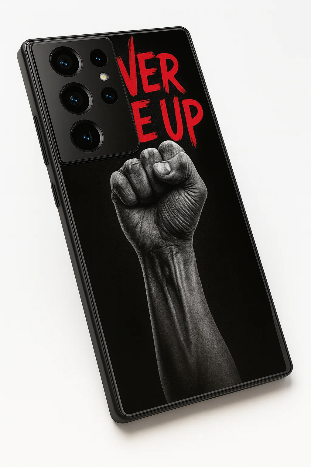 Iron Will Premium Glass Back Cover For Galaxy S, A, M & F Series - Image 3