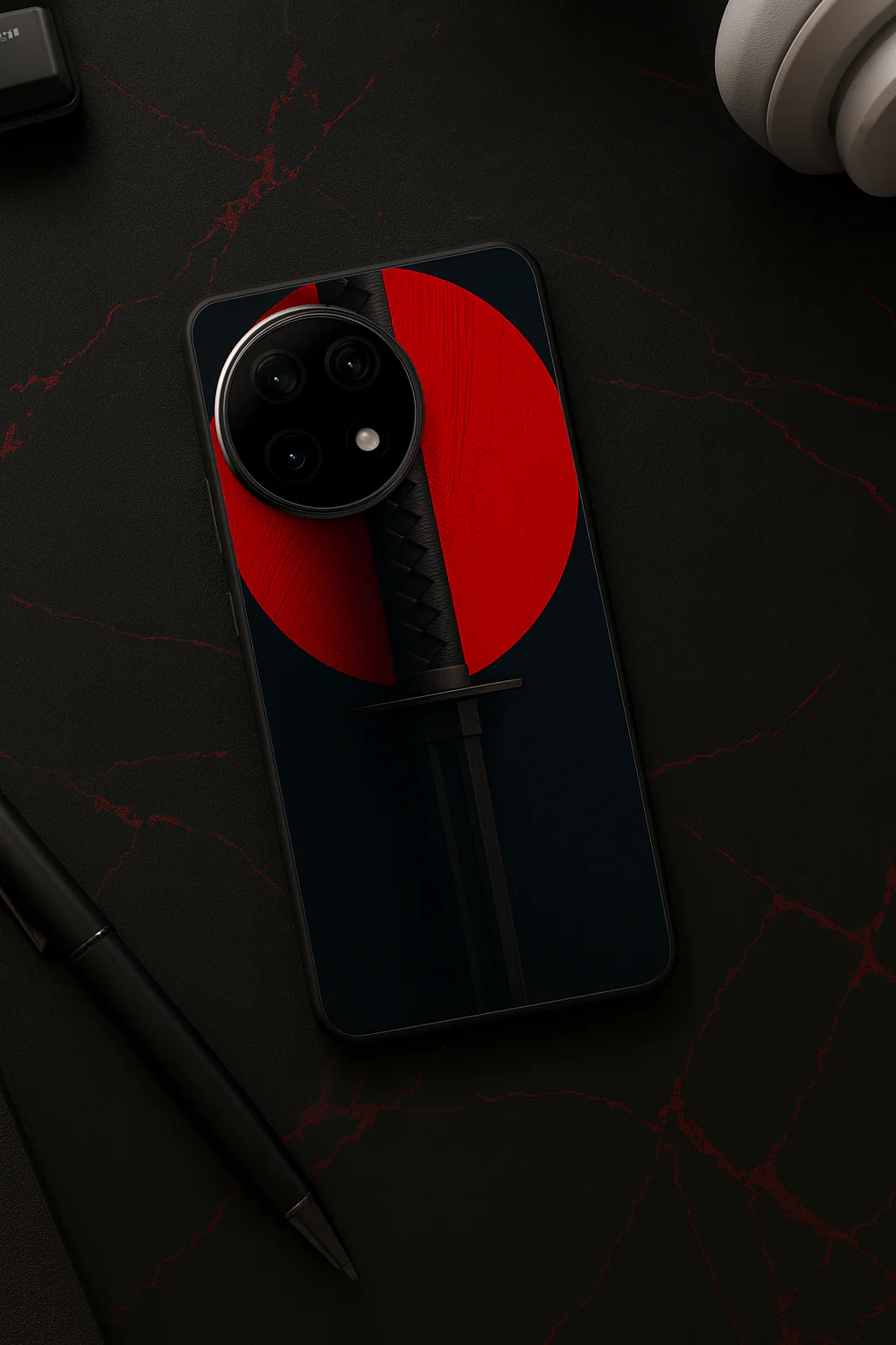 Katana Abstract Shot Premium Glass Back Cover For One Plus 13, 12, 11, 10, Nord Series - Image 6