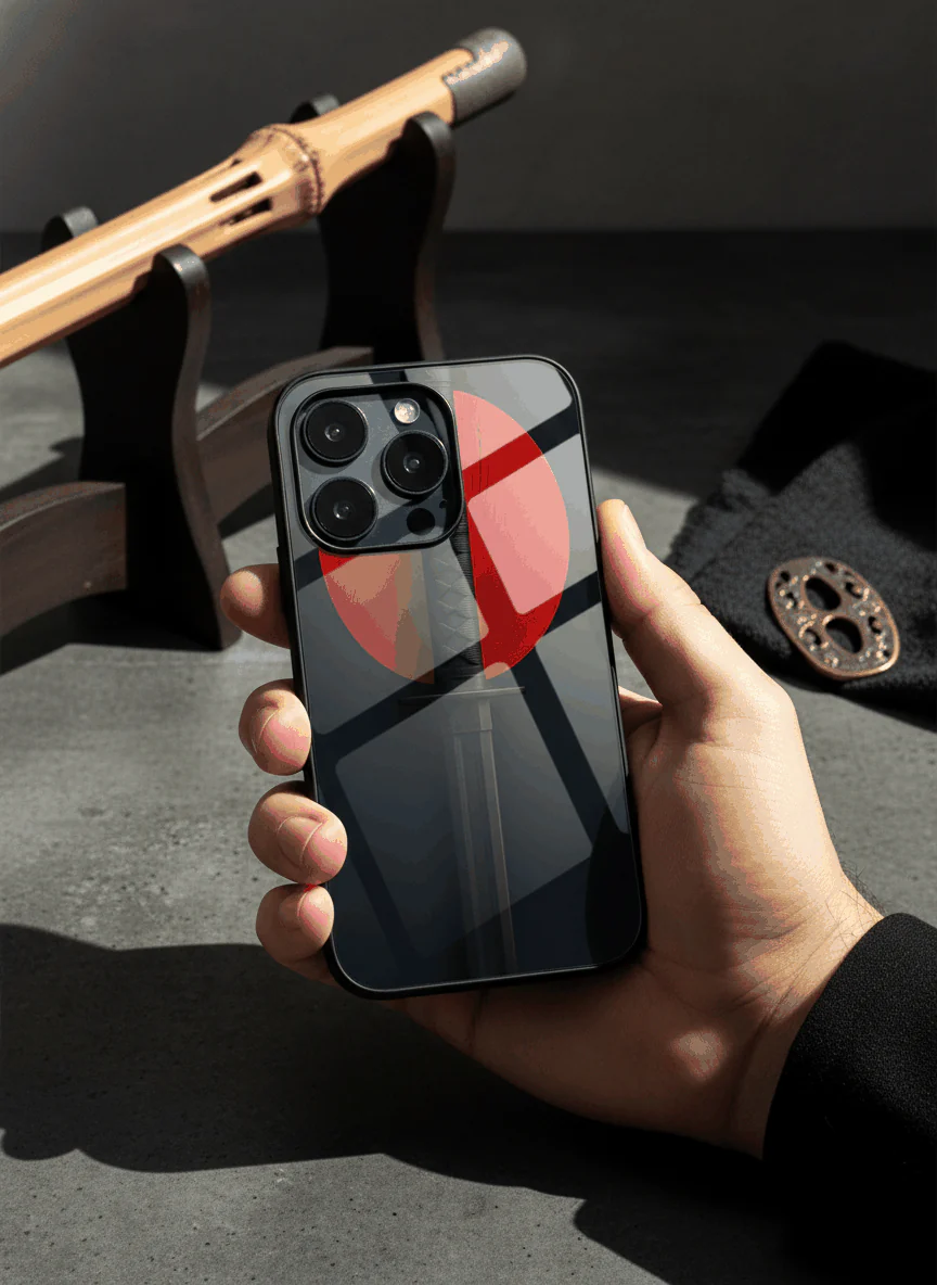 Katana Abstract Shot Theme Premium Glass Back Cover For iPhone 11-17 Models - Image 11