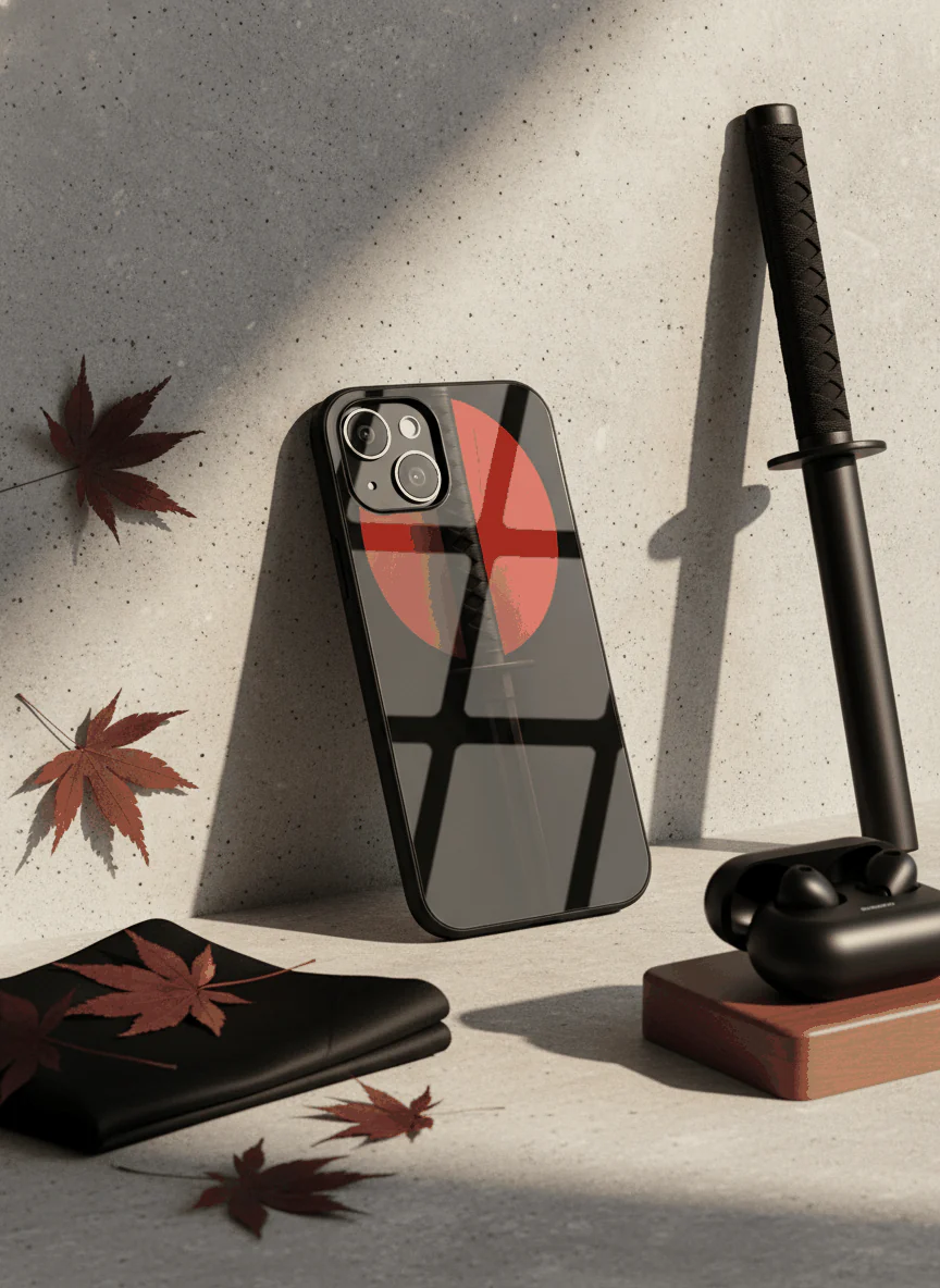 Katana Abstract Shot Theme Premium Glass Back Cover For iPhone 11-17 Models - Image 13