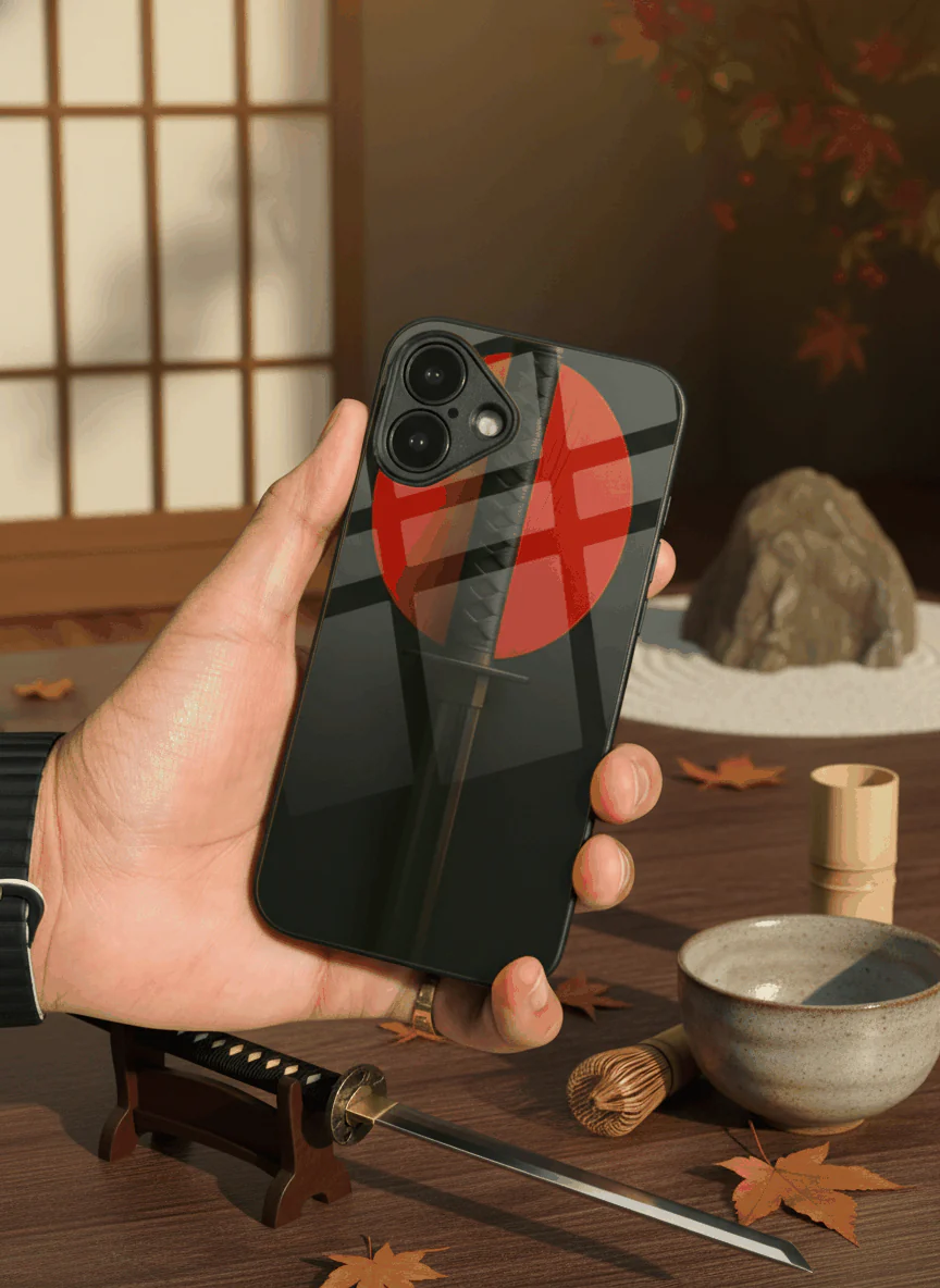 Katana Abstract Shot Theme Premium Glass Back Cover For iPhone 11-17 Models - Image 6