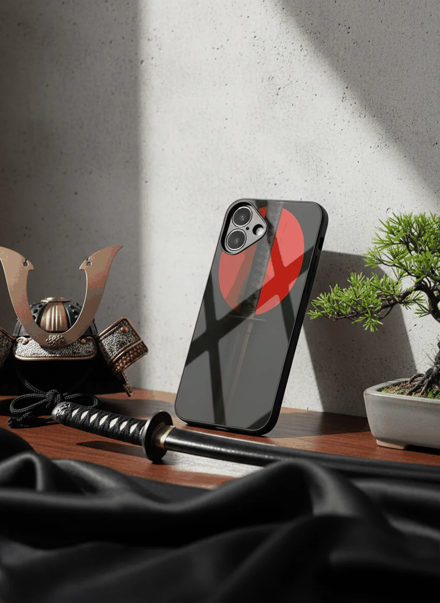 Katana Abstract Shot Theme Premium Glass Back Cover For iPhone 11-17 Models - Image 9