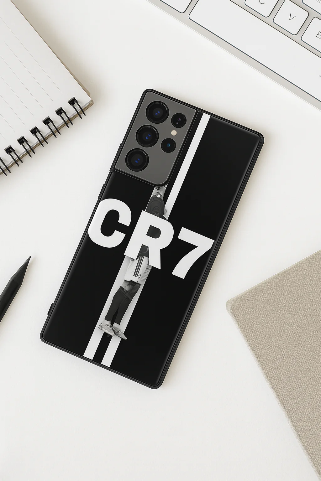 Legacy Stripe Premium Glass Back Cover For Galaxy S, A, M & F Series - Image 4