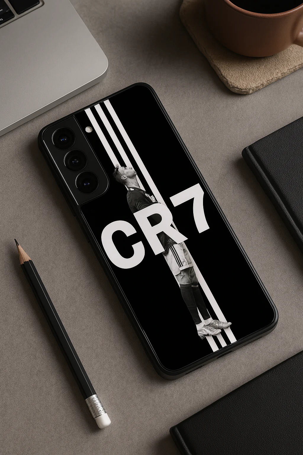 Legacy Stripe Premium Glass Back Cover For Galaxy S, A, M & F Series - Image 5