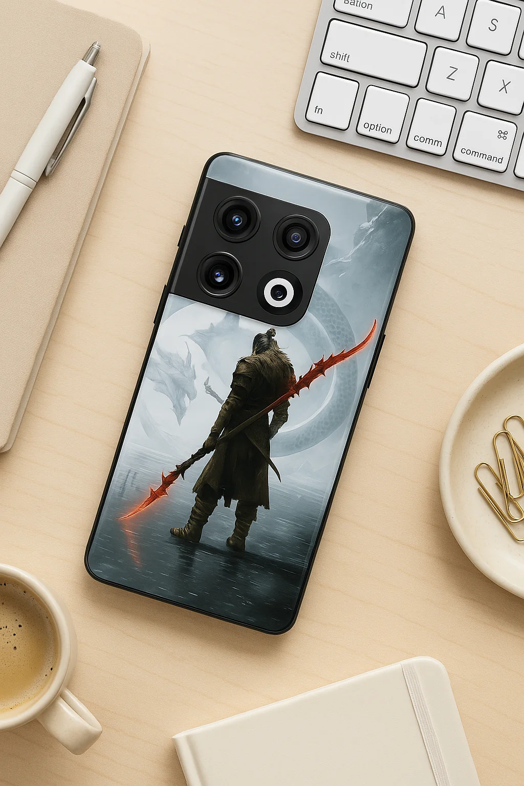 Let's Fight Premium Glass Back Cover For One Plus 13, 12, 11, 10, Nord Series - Image 4