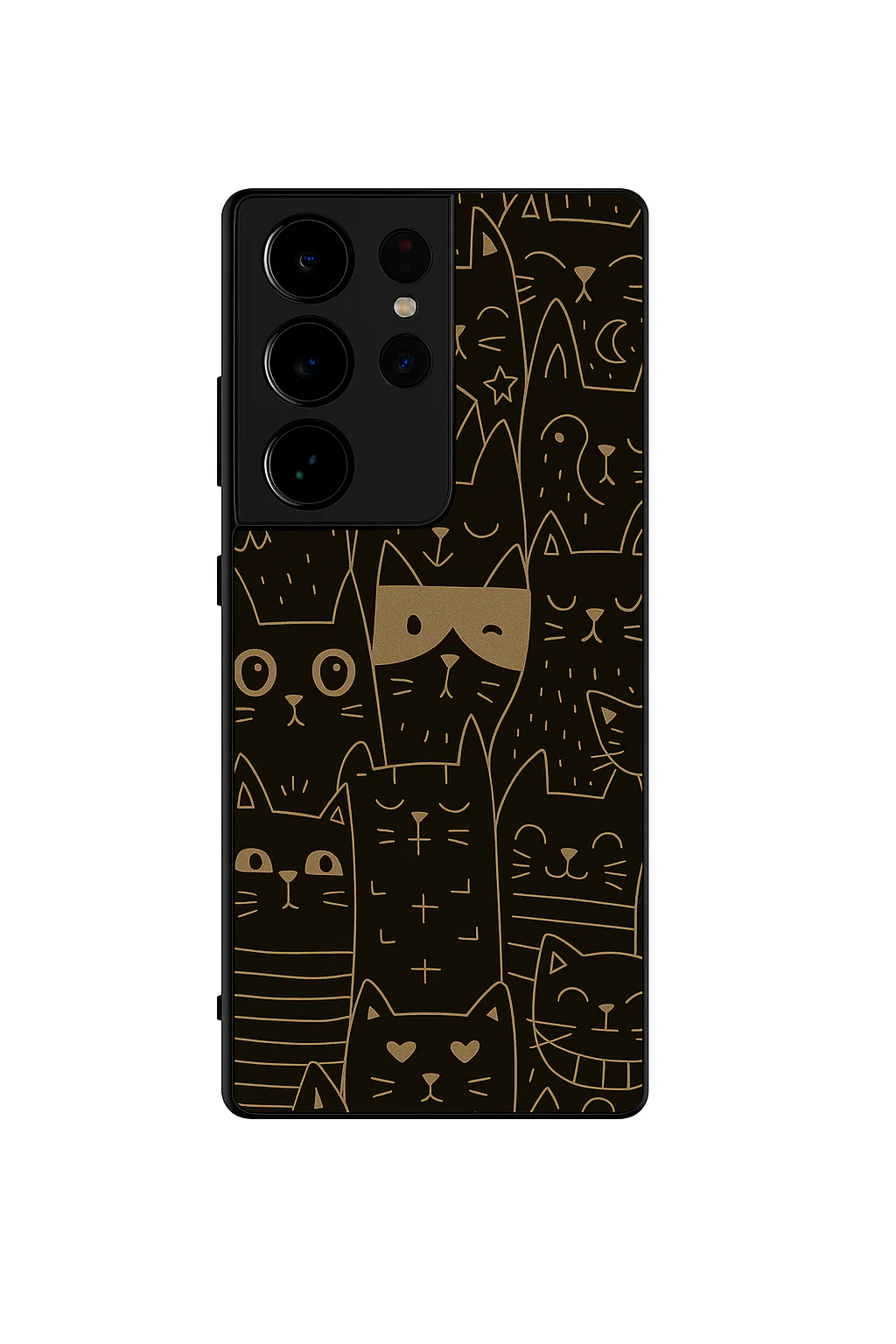 Meow You Too Premium Glass Back Cover For Galaxy S, A, M & F Series - Image 3