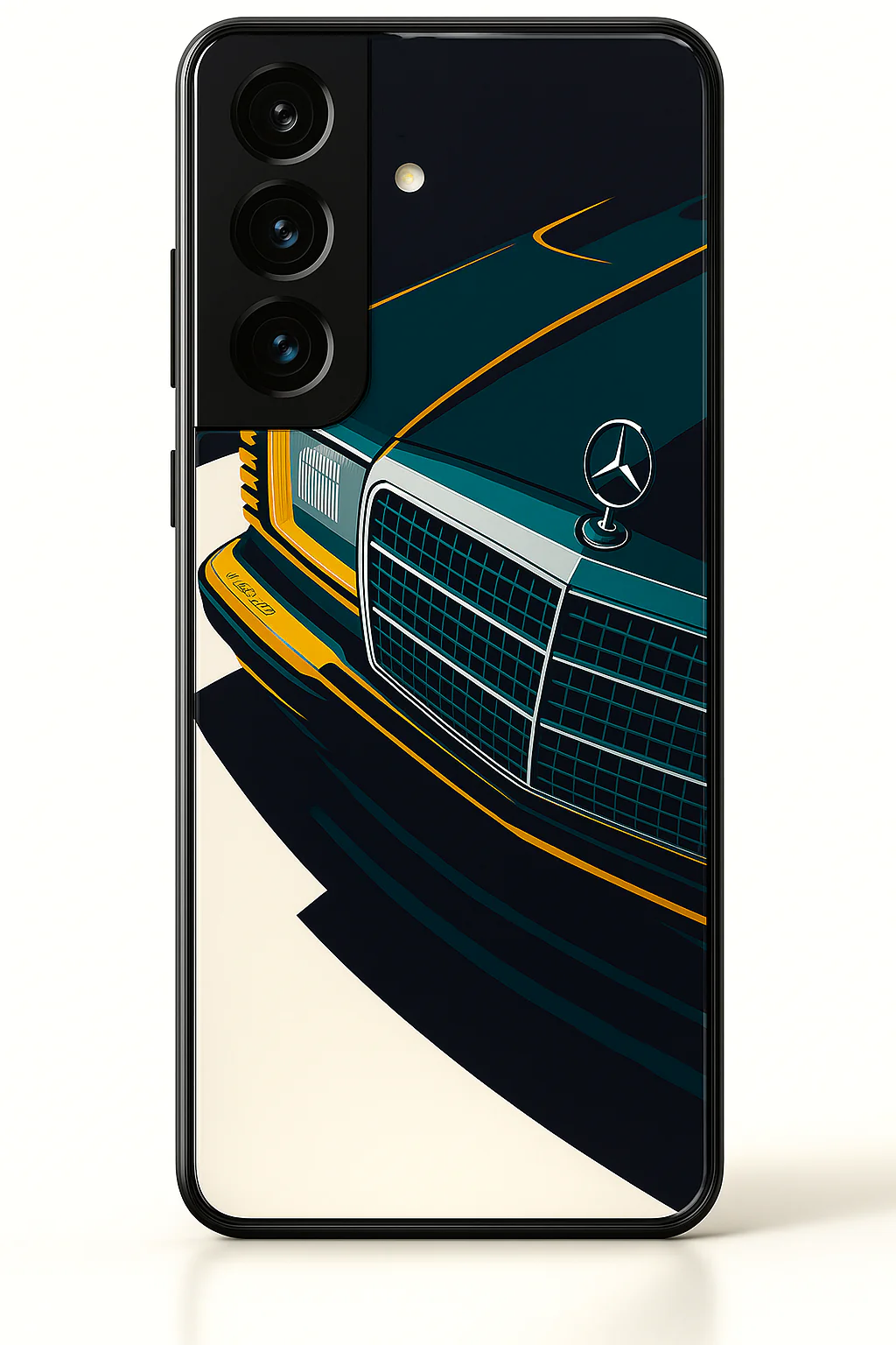 Minimal Car Sketch Premium Glass Back Cover For Galaxy S, A, M & F Series - Image 3