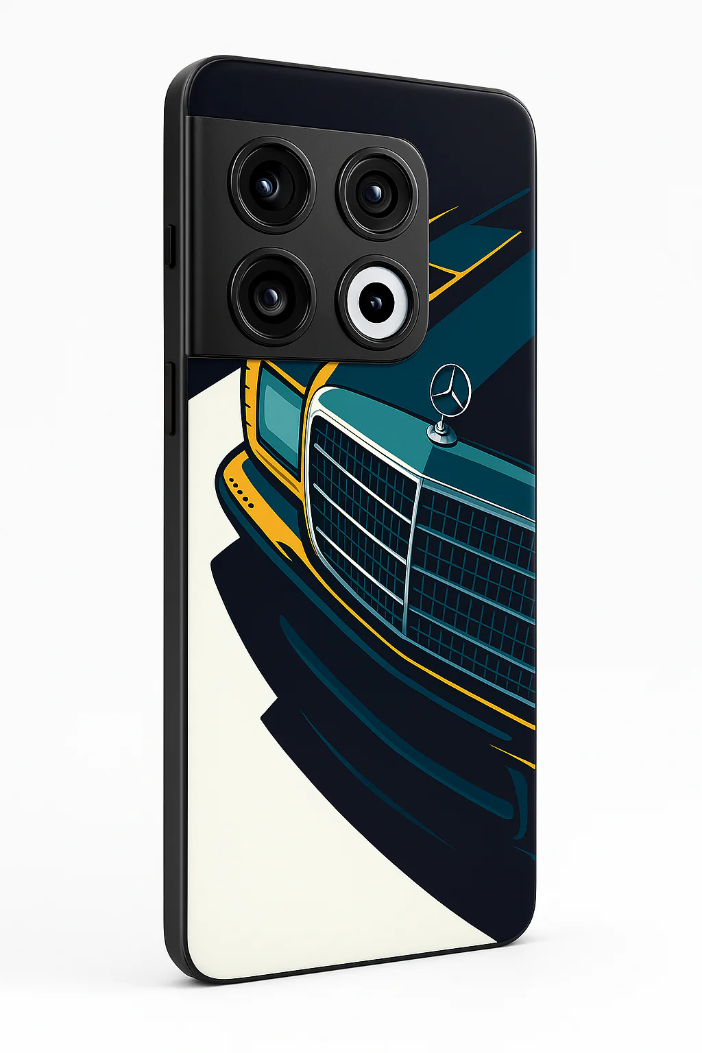 Minimal Car Sketch Premium Glass Back Cover For One Plus 13, 12, 11, 10, Nord Series - Image 3