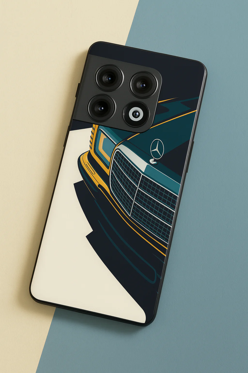 Minimal Car Sketch Premium Glass Back Cover For One Plus 13, 12, 11, 10, Nord Series - Image 4