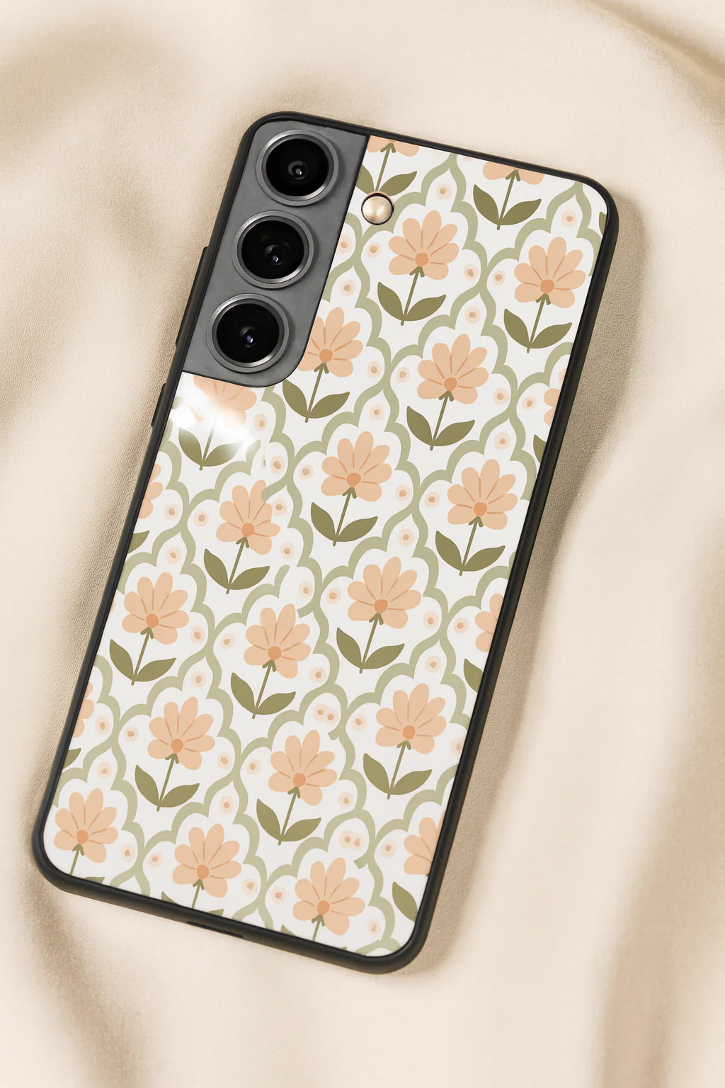 Pastel Petals Premium Glass Back Cover For Galaxy S, A, M & F Series - Image 5