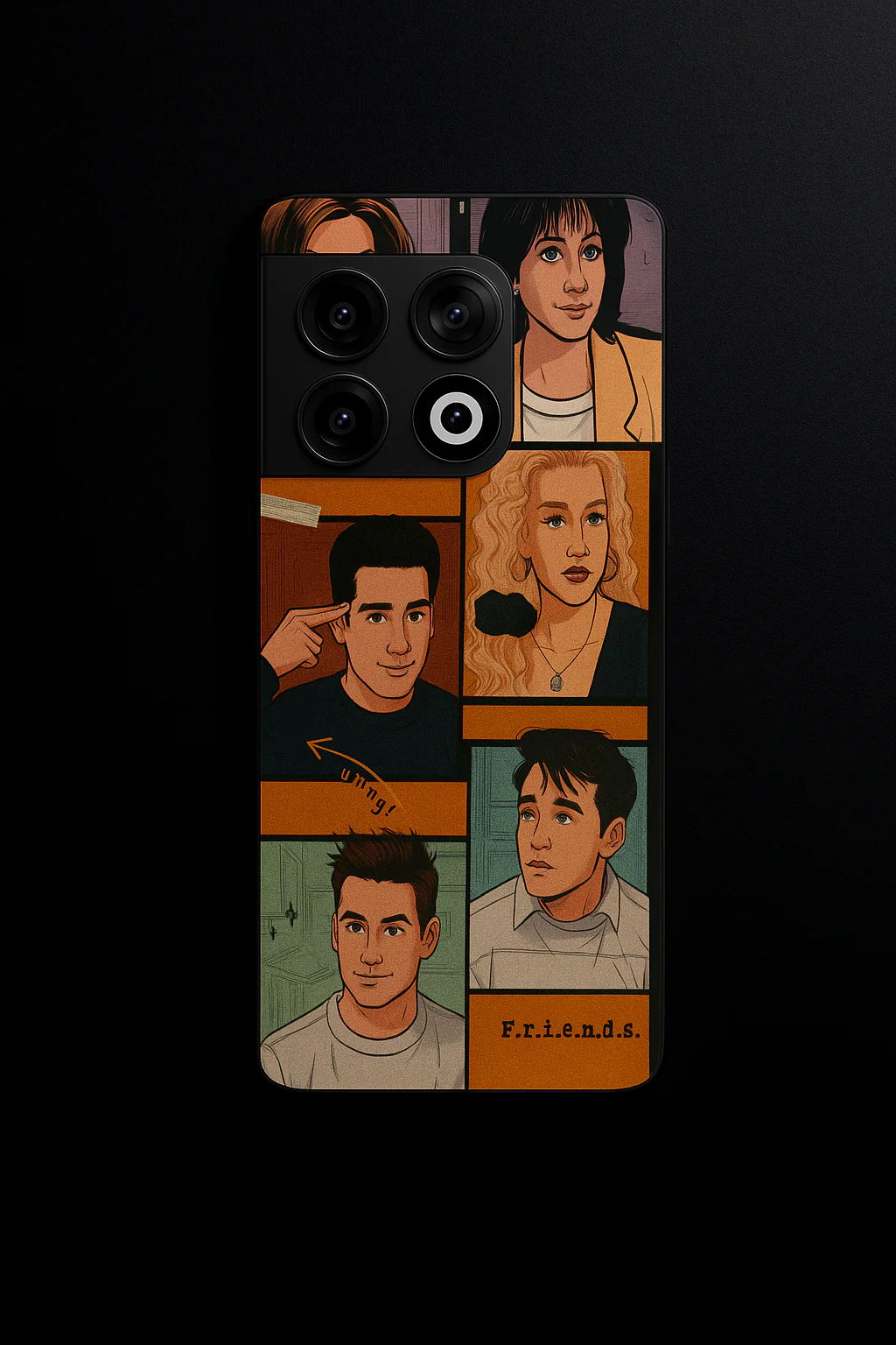 FRIENDS Pop Art Squad Premium Glass Back Cover For One Plus 13, 12, 11, 10, Nord Series - Image 4