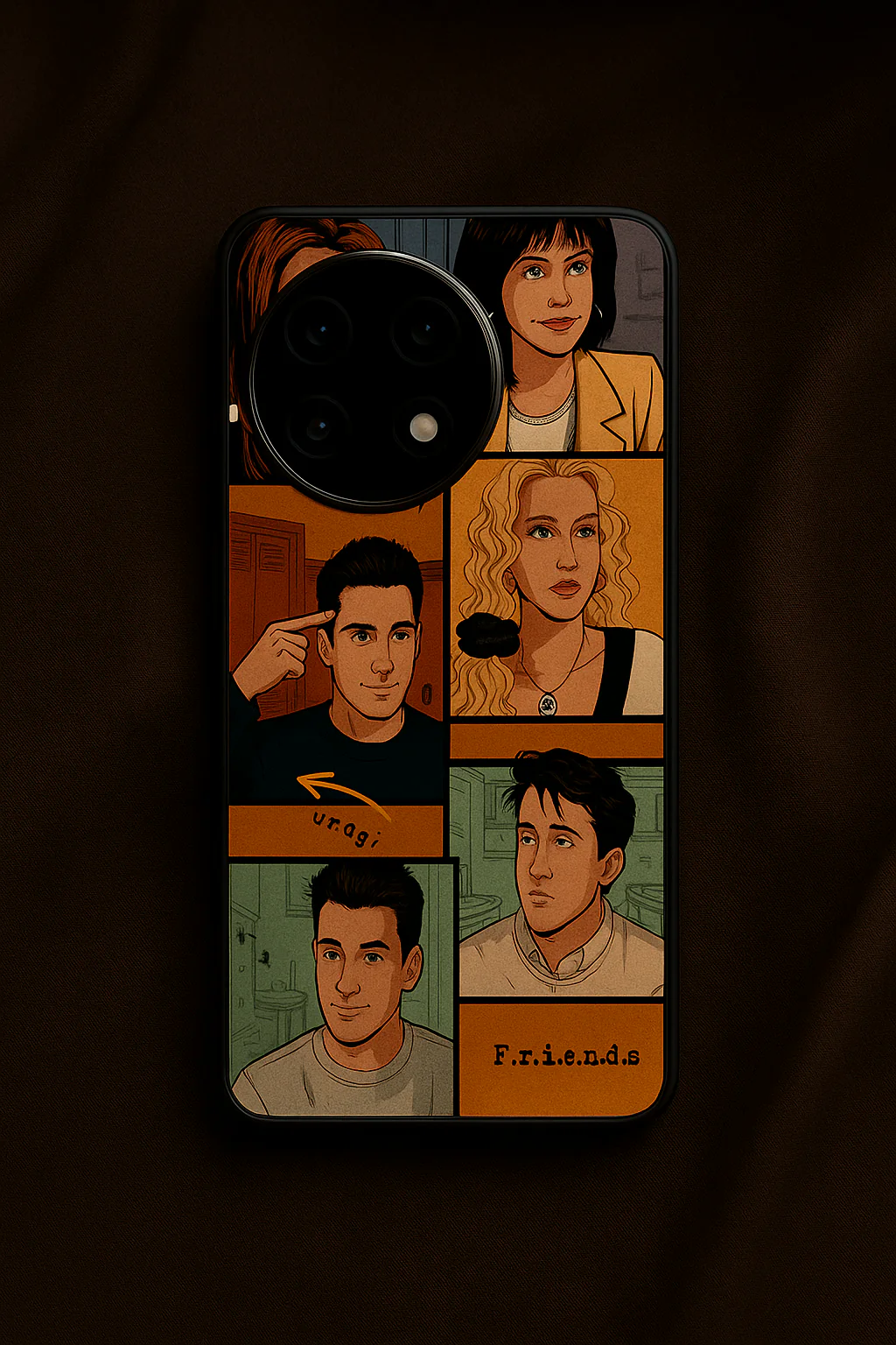 FRIENDS Pop Art Squad Premium Glass Back Cover For One Plus 13, 12, 11, 10, Nord Series - Image 5