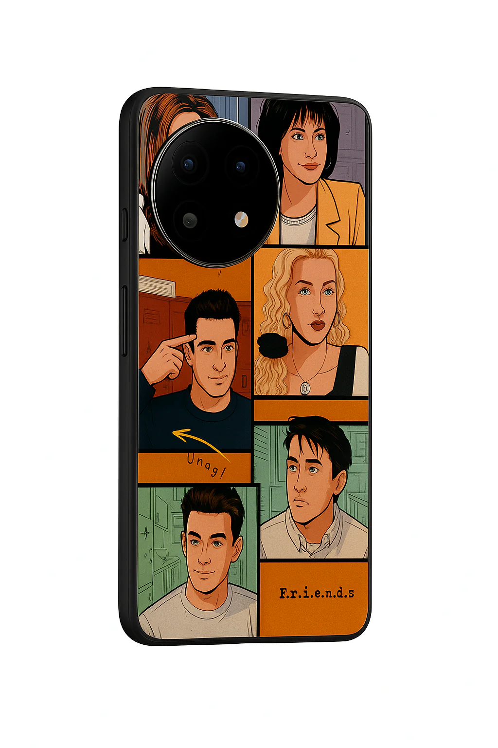 FRIENDS Pop Art Squad Premium Glass Back Cover For One Plus 13, 12, 11, 10, Nord Series - Image 7