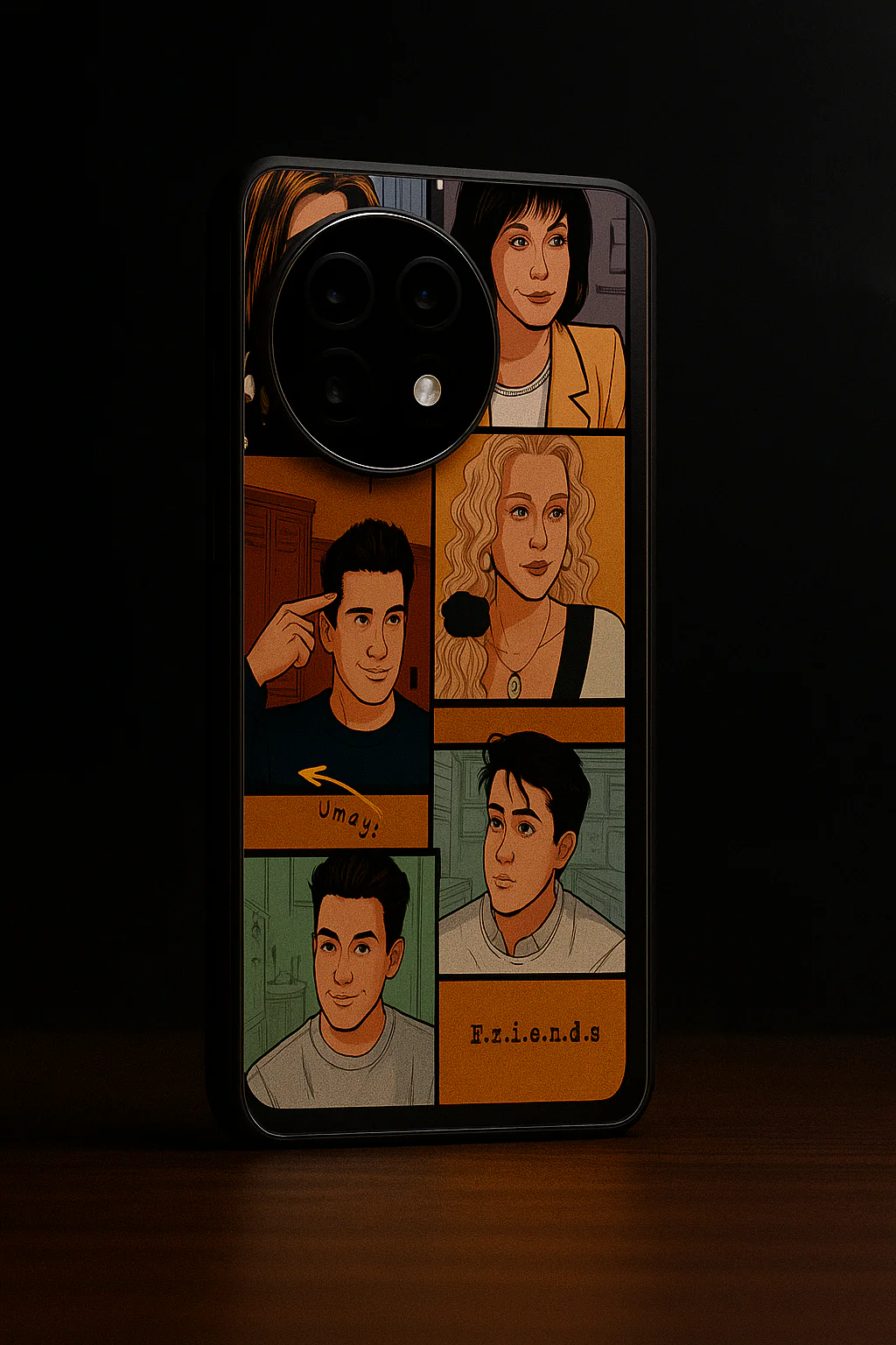 FRIENDS Pop Art Squad Premium Glass Back Cover For One Plus 13, 12, 11, 10, Nord Series - Image 9