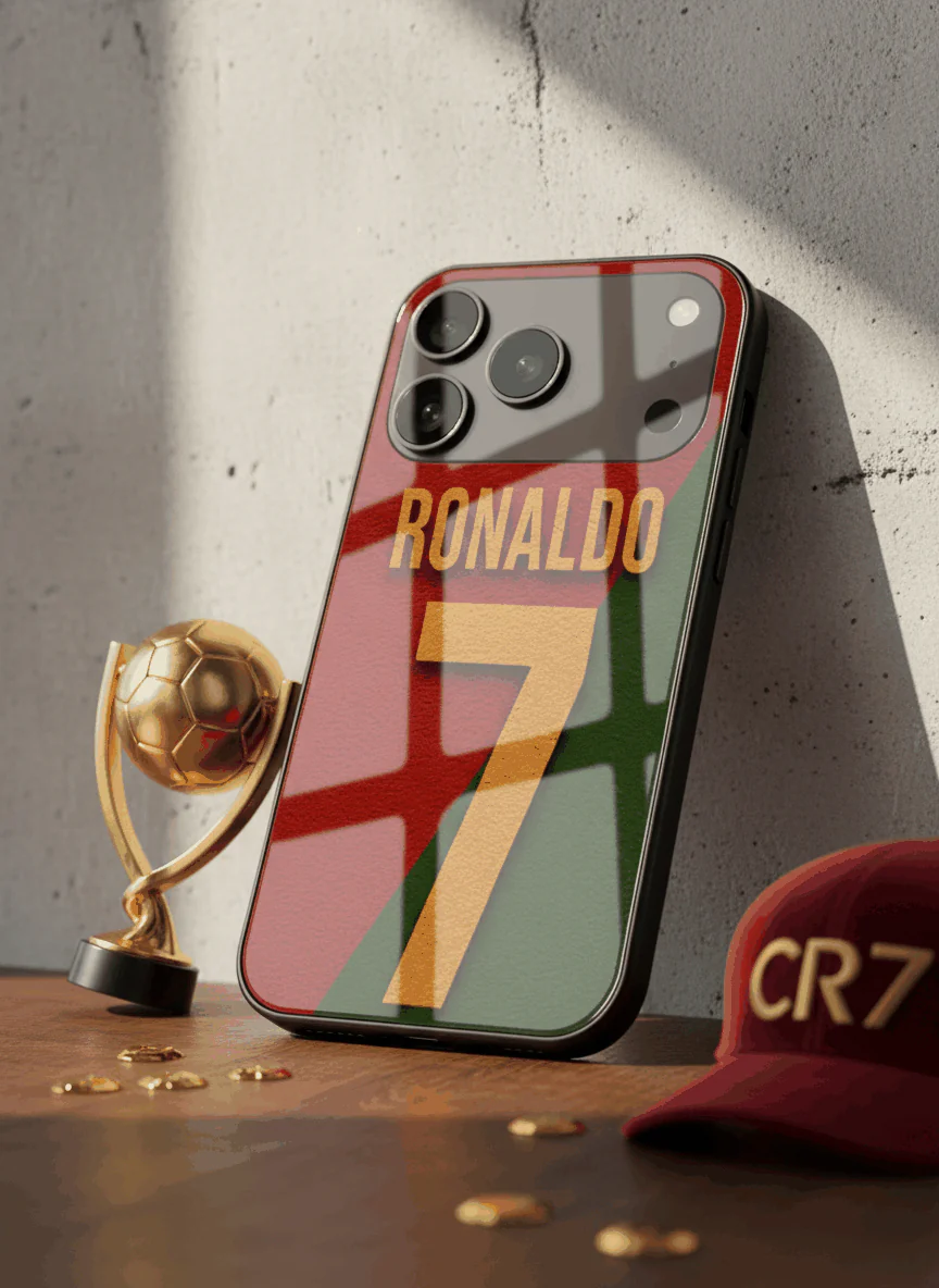 Ronaldo Royale Premium Glass Back Cover For iPhone 11-17 Models - Image 10