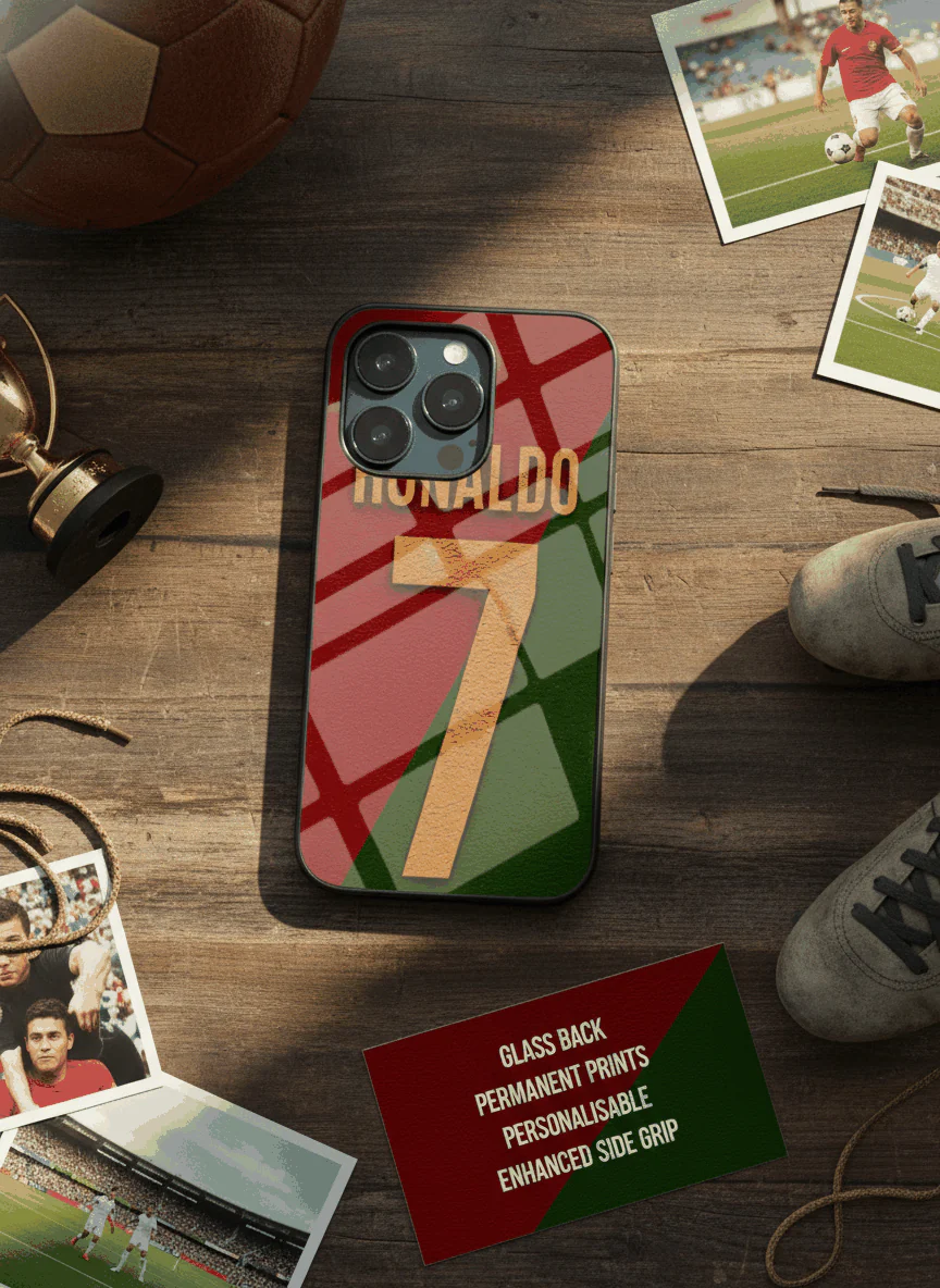 Ronaldo Royale Premium Glass Back Cover For iPhone 11-17 Models - Image 6