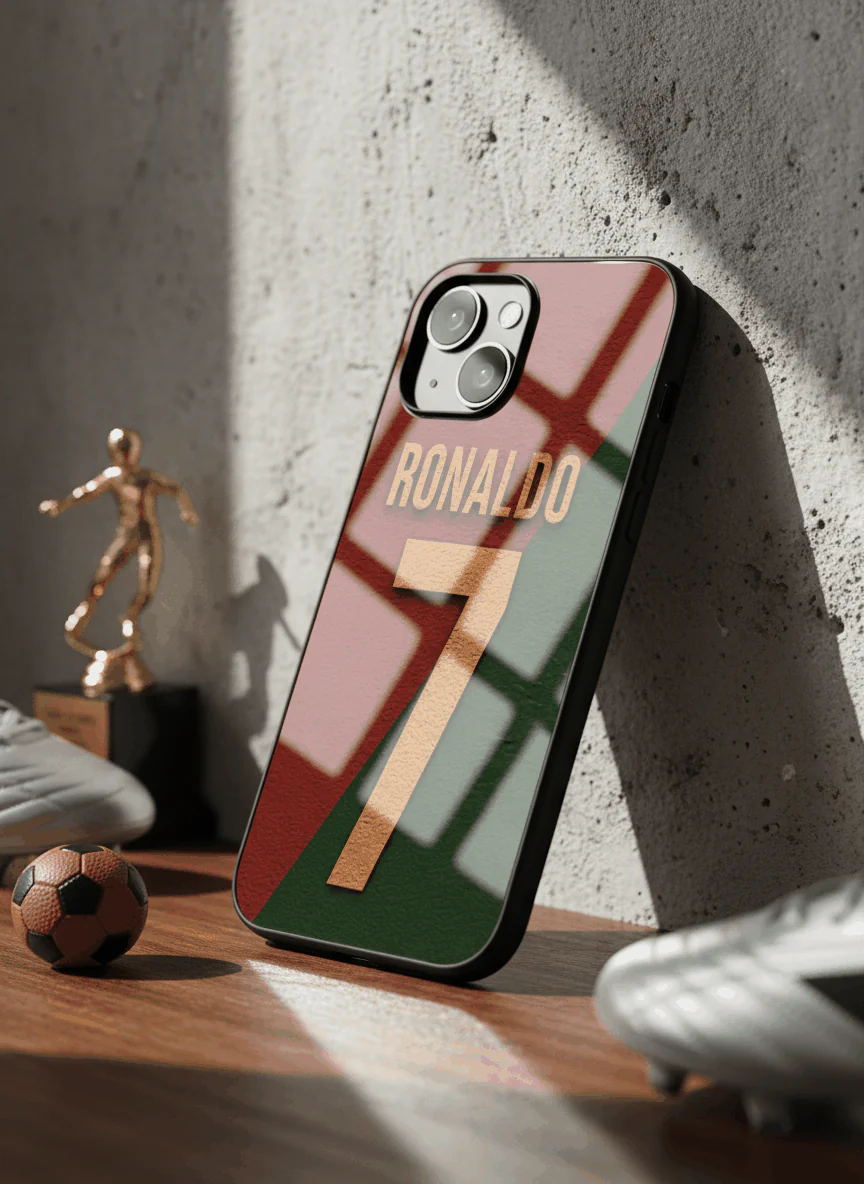 Ronaldo Royale Premium Glass Back Cover For iPhone 11-17 Models - Image 7