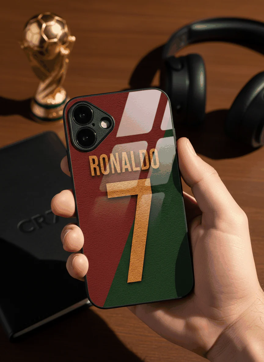 Ronaldo Royale Premium Glass Back Cover For iPhone 11-17 Models - Image 9