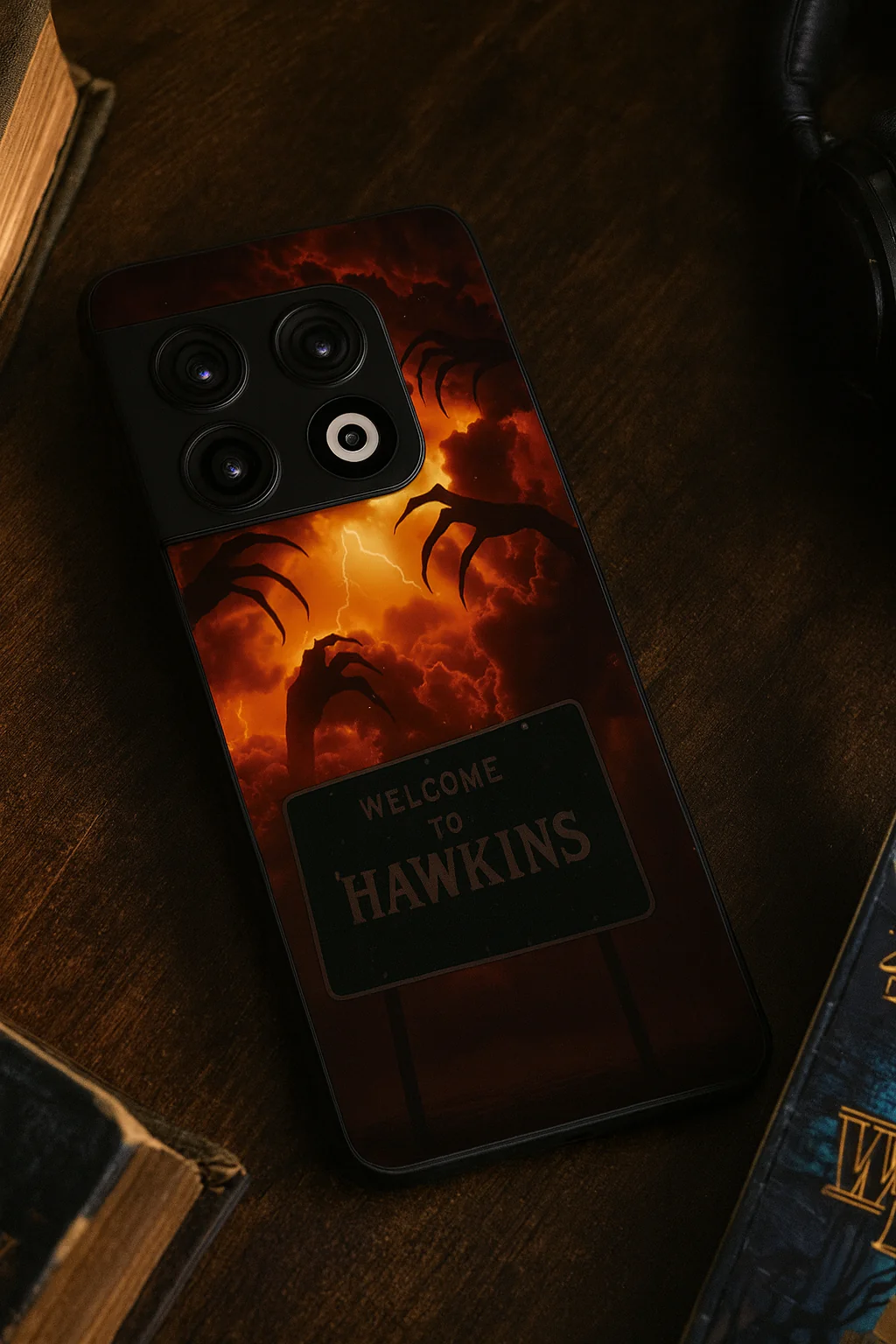 STRANGER THINGS- Inferno Of Hawkins Premium Glass Back Cover For One Plus 13, 12, 11, 10, Nord Series - Image 5