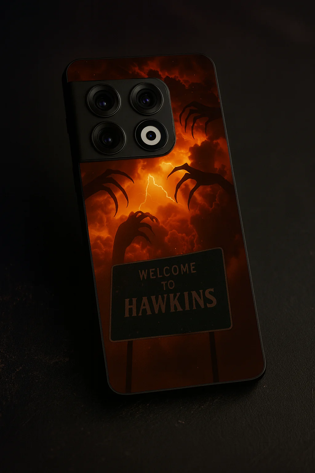 STRANGER THINGS- Inferno Of Hawkins Premium Glass Back Cover For One Plus 13, 12, 11, 10, Nord Series - Image 7